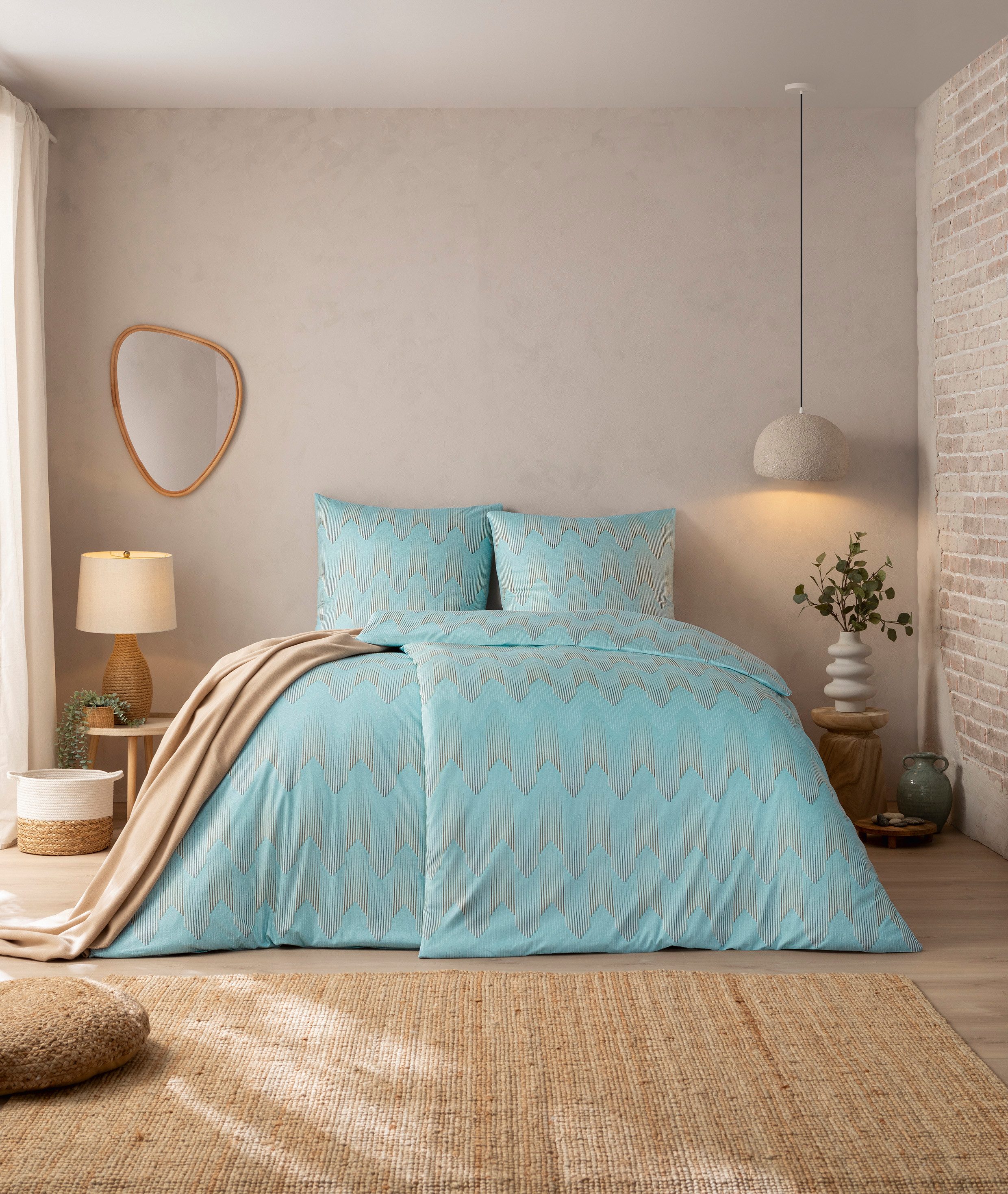 Estella Bettwäsche Jersey Cielo 155x220 + günstig online kaufen