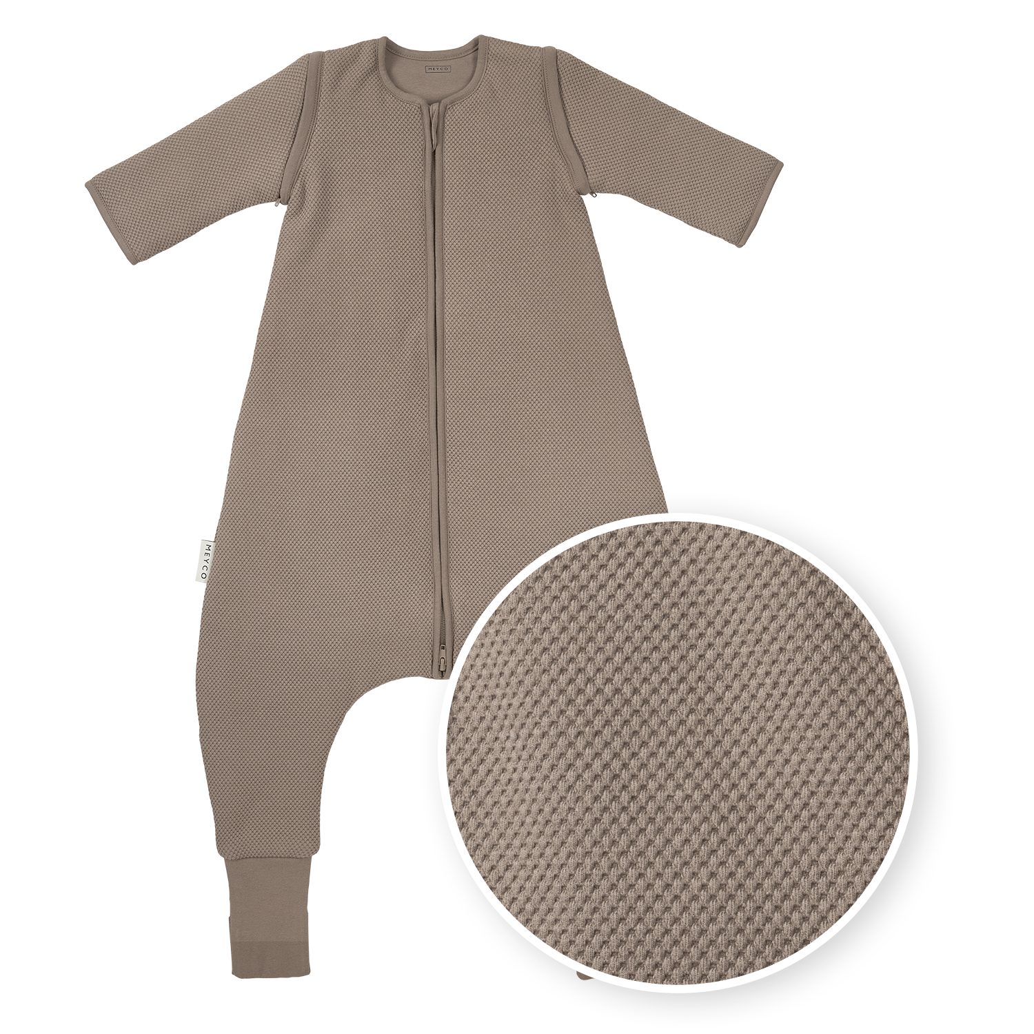 Meyco Baby Babyschlafsack Dark Taupe (1 tlg), 80cm