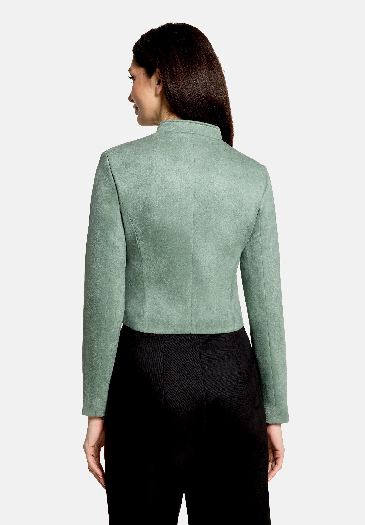 Betty&Co Jackenblazer Damen mit Stehkragen Material