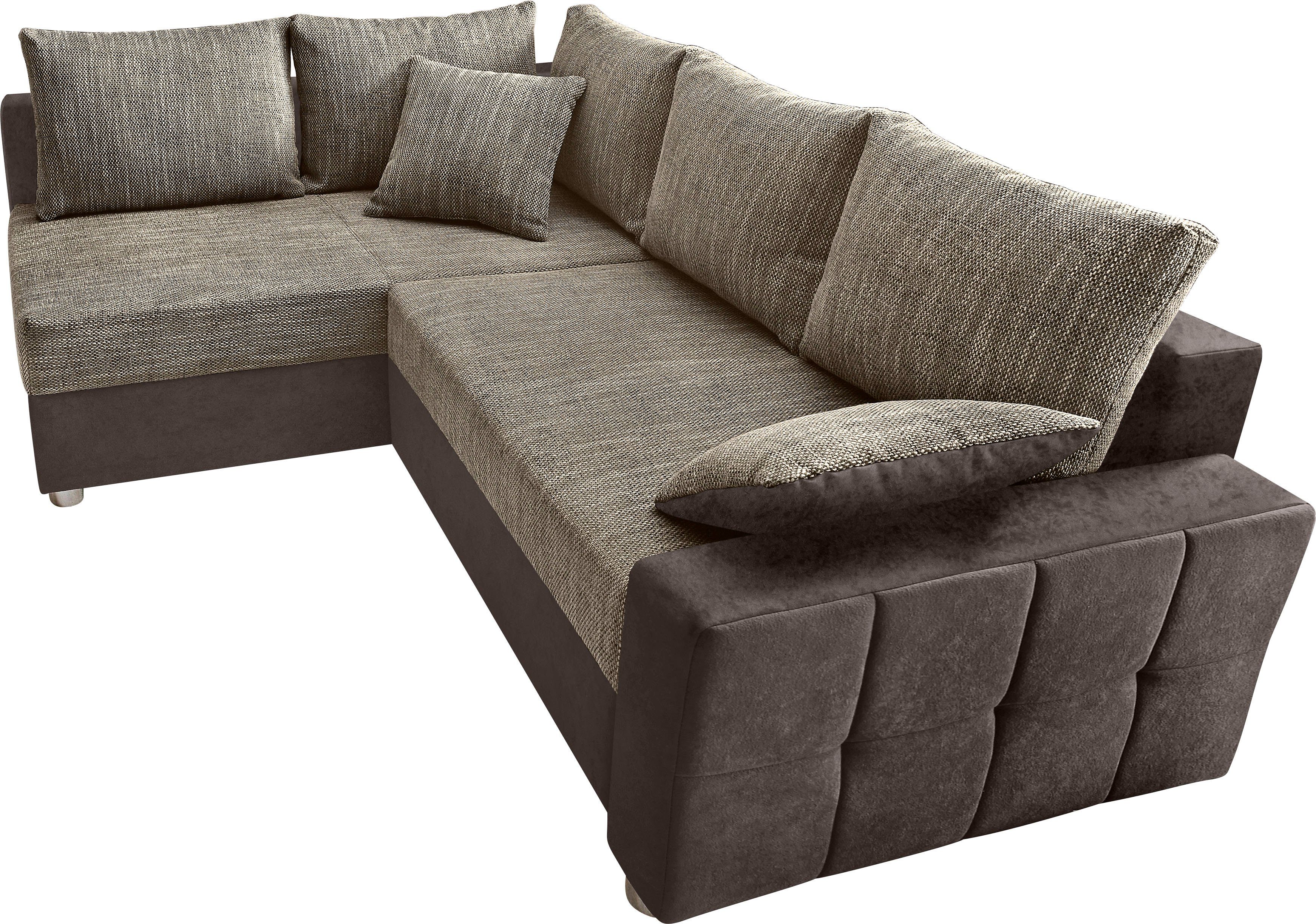 COLLECTION AB Ecksofa Parma L-Form, mit Bettfunktion und Federkern günstig online kaufen