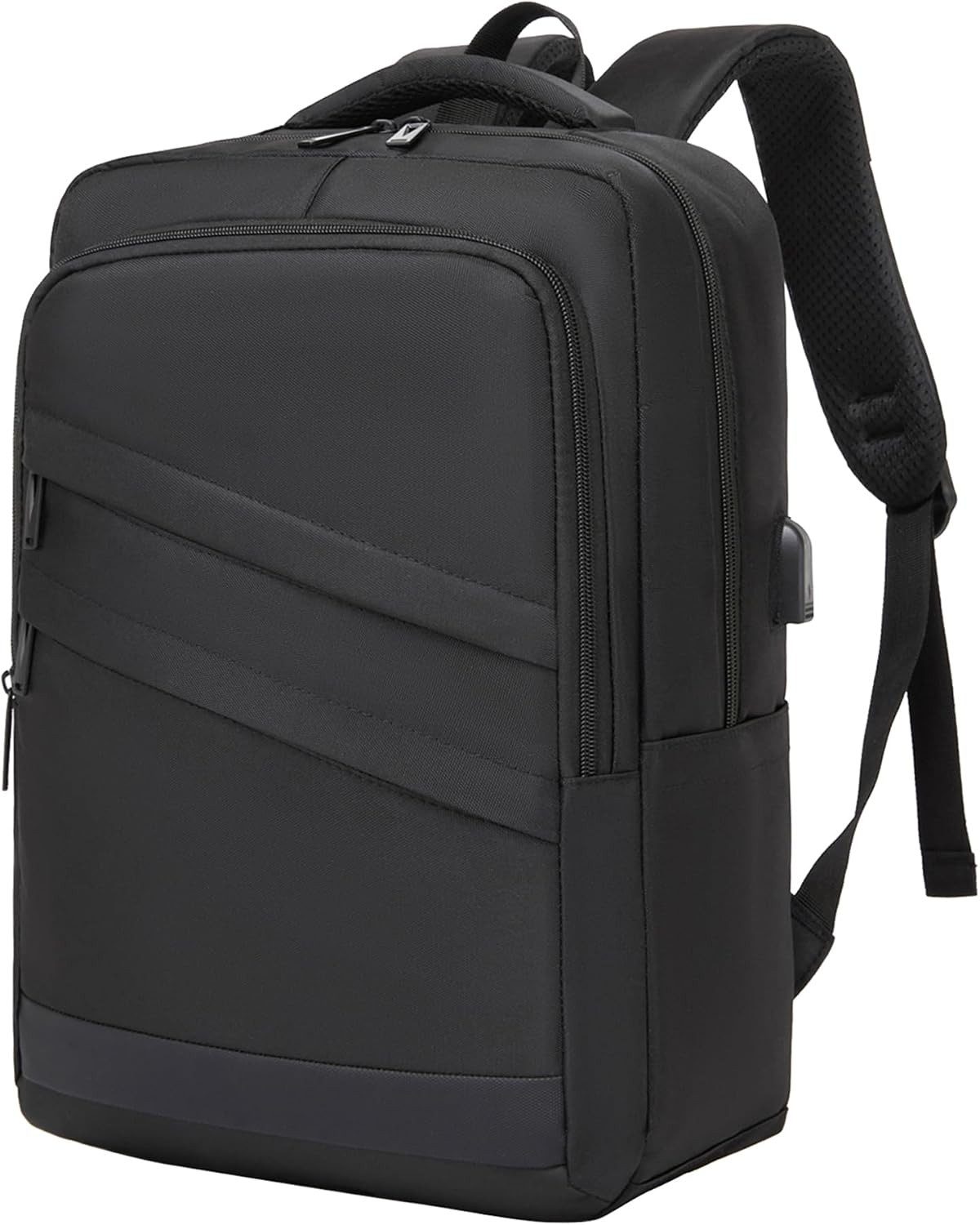 LaCute Notebook-Rucksack Laptop-Rucksack 15,6 Zoll Business mit USB-Anschluss und Trolley-Band (Laptop-Business-Rucksack 15,6 Zoll mit USB-Anschluss und Trolley-Band, 1-teiliger Laptop-Rucksack mit USB-Anschluss und Trolley-Band), 15,6-Zoll-Laptopfach; USB-Anschluss; Trolley-Band; leicht
