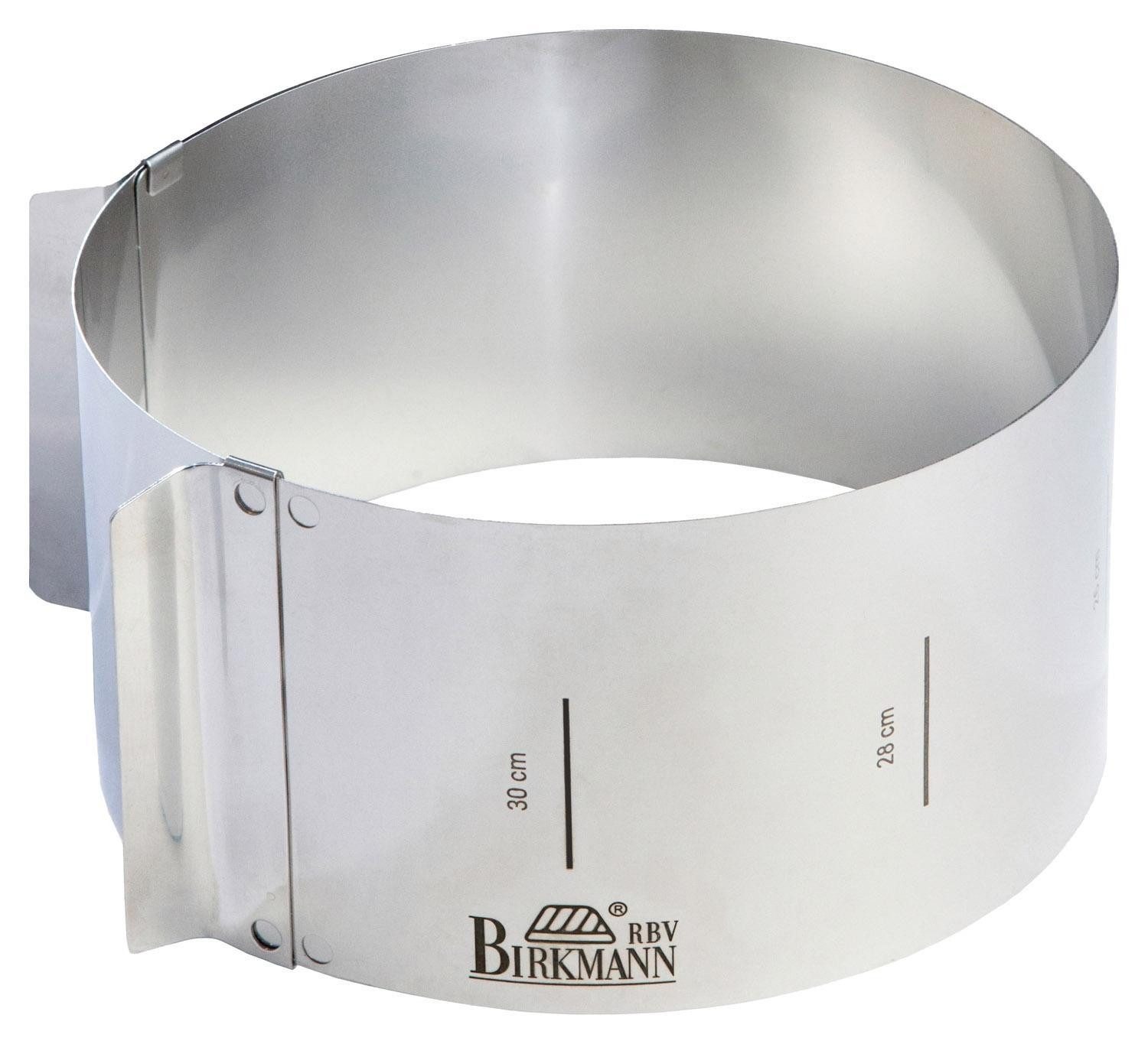 Birkmann Tortenring EASY BAKING, Ø 18 cm, H 10 cm, verstellbar, Karbonstahl, (1 tlg), rostfrei