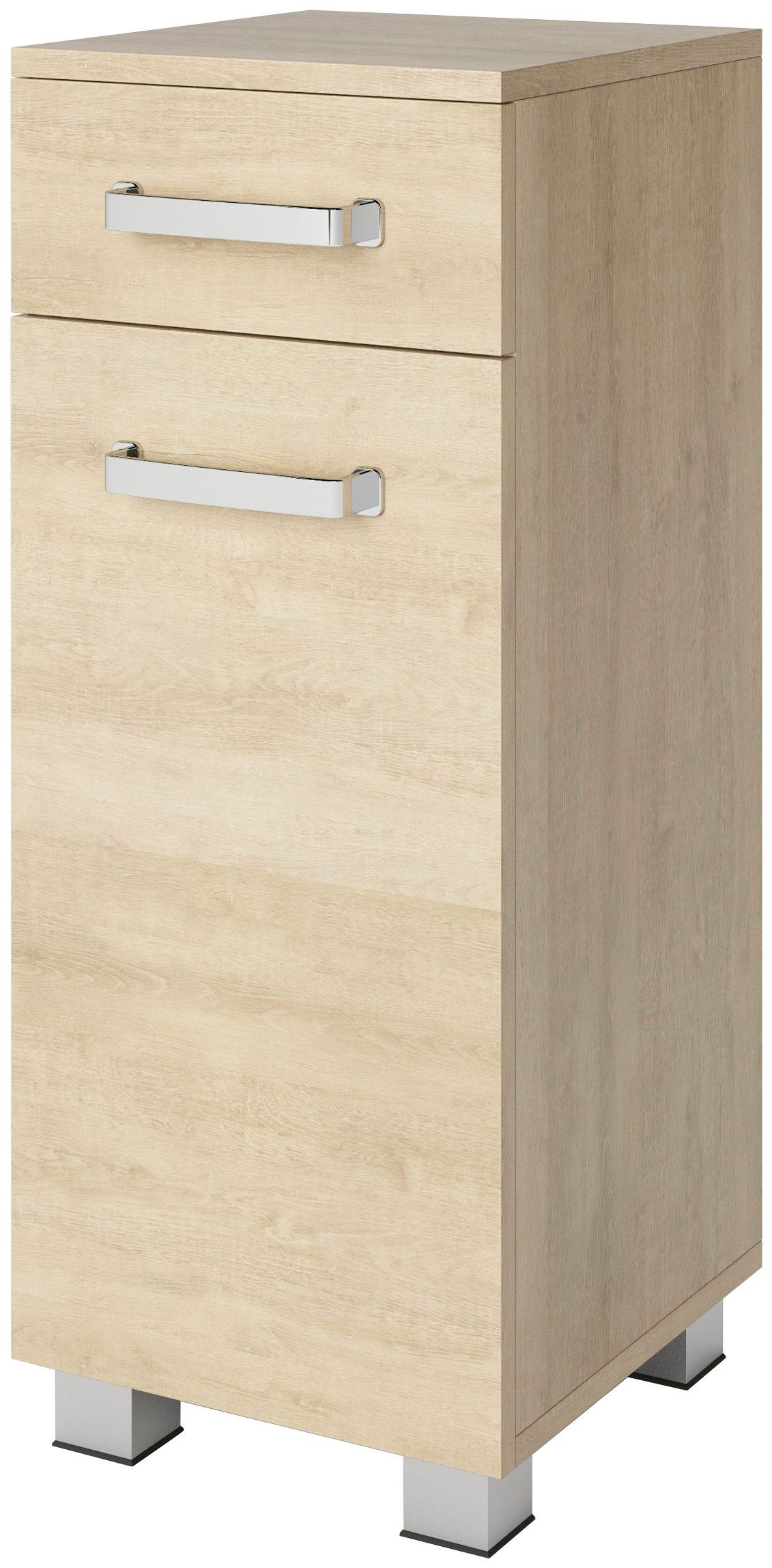 welltime Fächer, | artisan cm, 30x32,5x76,5 Midischrank ca. Türanschlag 2 wechselbar Cosmo artisan BxTxH: eiche eiche