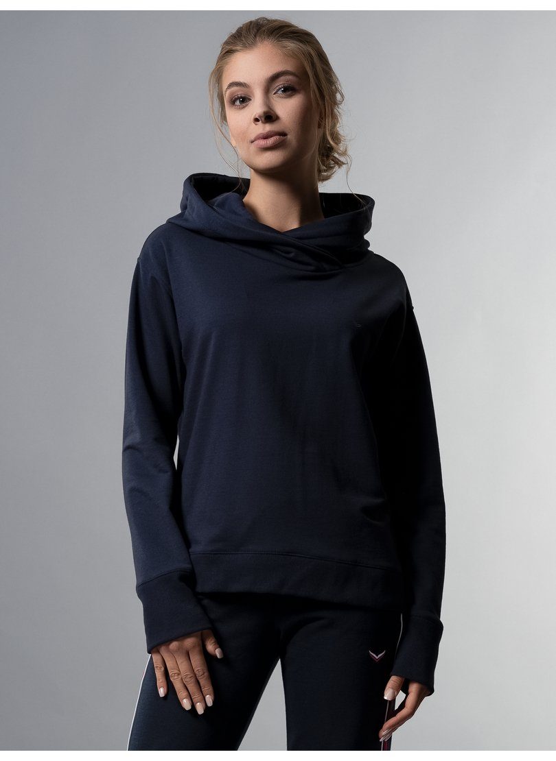 Trigema Sweatshirt TRIGEMA Hoodie leichter navy in Sweat-Qualität