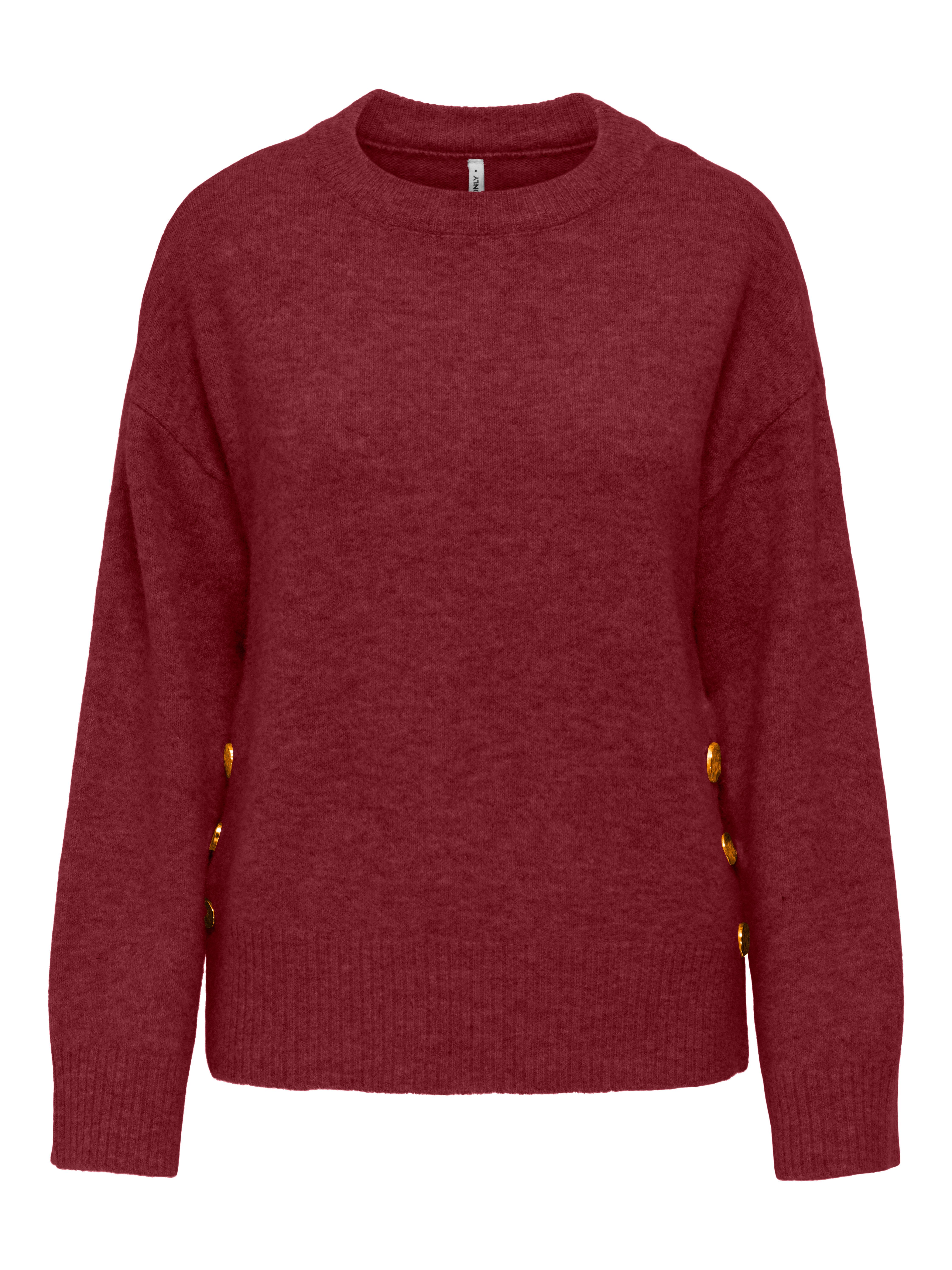 ONLY Strickpullover ONLRENE LIFE LS BUTTON O-NECK CC KNT günstig online kaufen