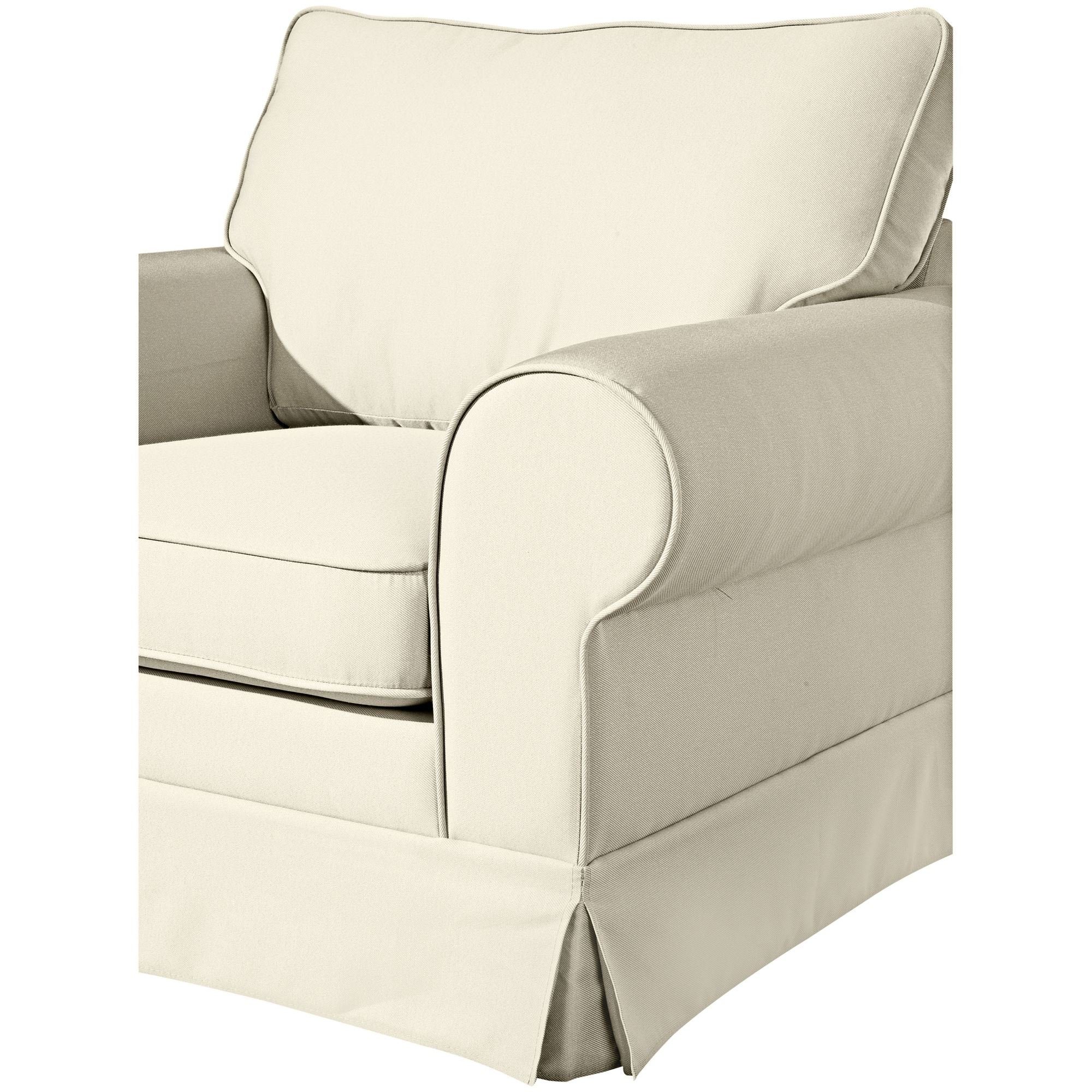 58 aufm Kessel Sitz Kara Bezug Versand, Kunststoff Kostenlosem 21732 Sessel creme verarbeitet,bequemer (Sparpreis / inkl. (Leinenoptik) Flachgewebe 1-St), hochwertig Sessel