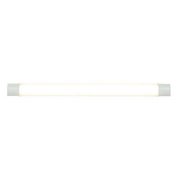 etc-shop Unterschrankleuchte, LED-Leuchtmittel fest verbaut, Warmweiß, LED Unterbau Lampe Aluminium Leuchte Opal Satiniert Weiß Küche