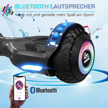 GeekMe Balance Scooter 6,5 Zoll Dualmotorräder, Hoverboard mit LED-Licht, Smart Bluetooth