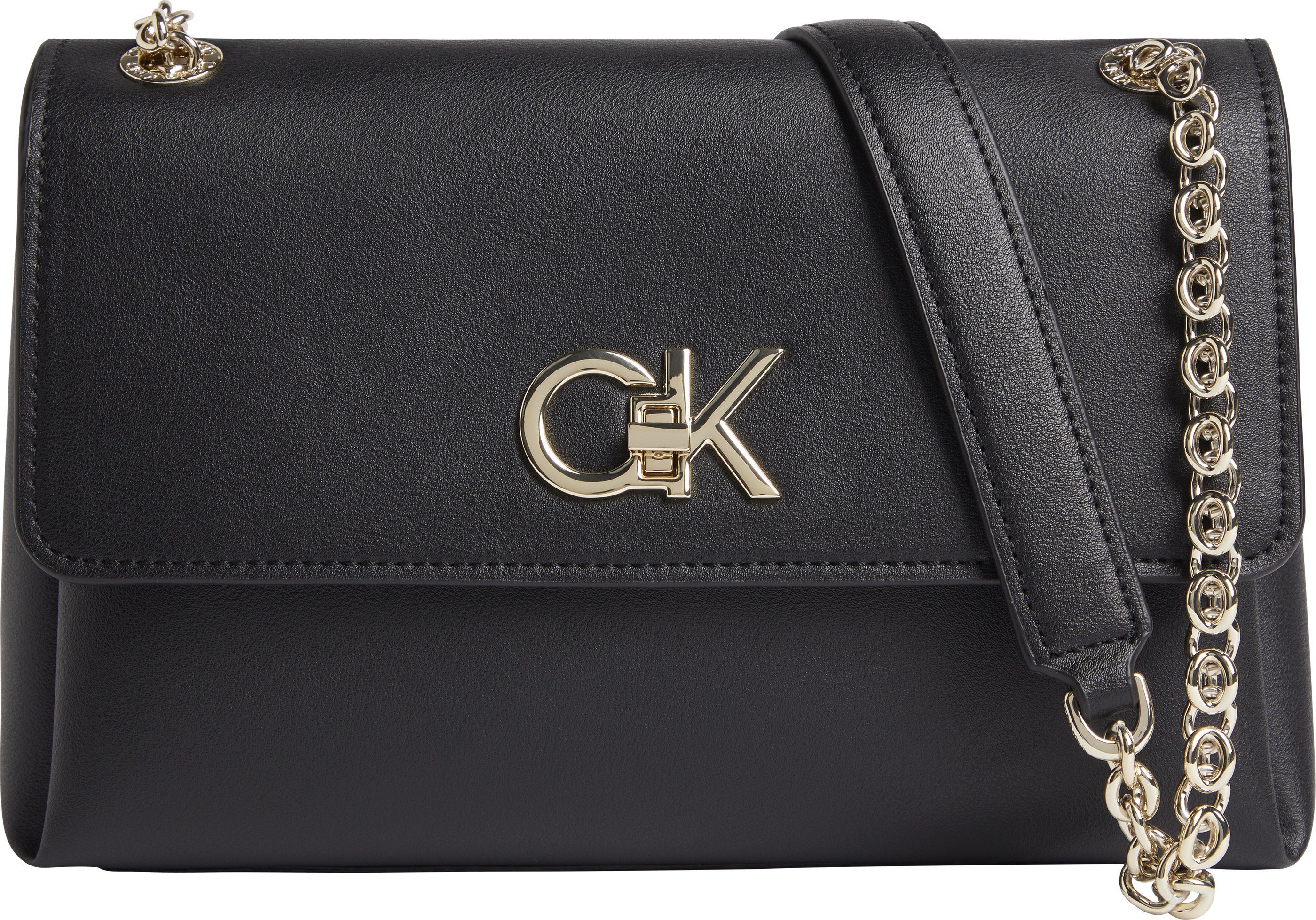 Calvin Klein Umhängetasche »RE-LOCK EW CONV XBODY«, mit modischen Ketten  Details online kaufen | OTTO