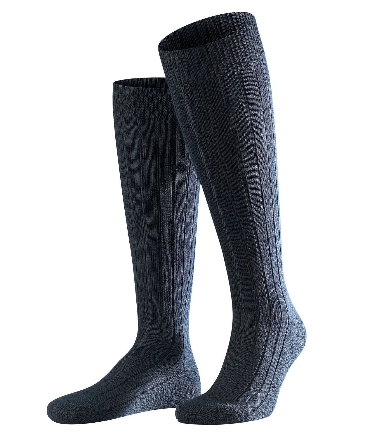 FALKE Langsocken Teppich im Schuh Kniestrümpfe (1-Paar) Dark Navy (6370)