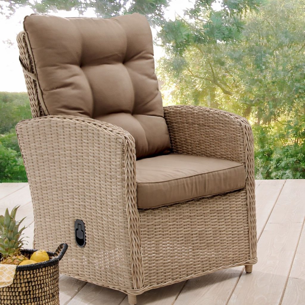 Destiny Loungesessel MERANO, Aluminium, Polyrattan, inkl. Auflagen