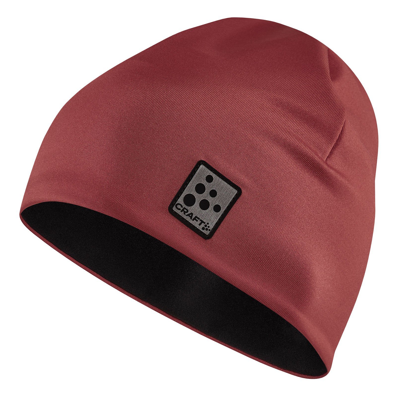 Craft Fleecemütze ADV Microfleece Hat mit Markenlogo-Patch rot