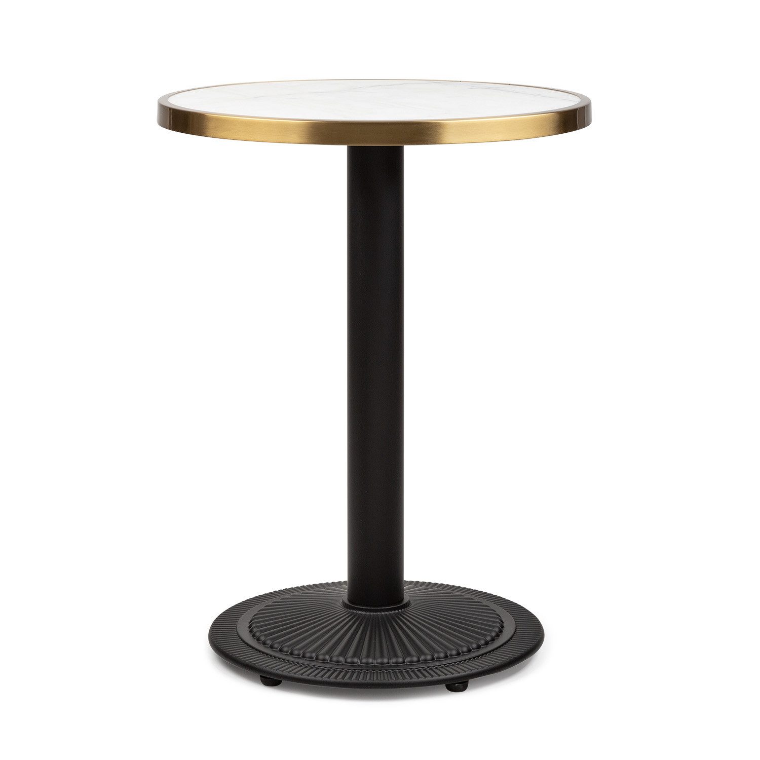 blumfeldt Beistelltisch Patras Jewel Marmor-Tisch, Bistrotisch rund Partytisch Gartentisch Stehtisch