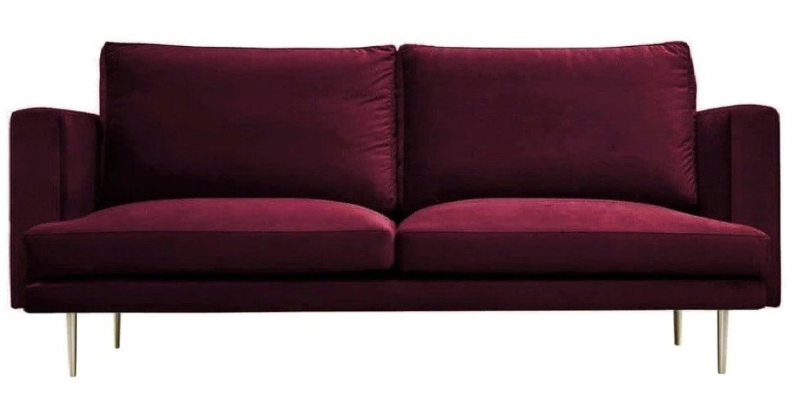 Made Sofa in Sofa Europe Burgunder Neu, Stil Luxus JVmoebel Italienischer Dreisitzer