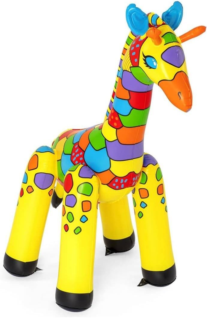 Bestway Spiel-Wassersprenkler Giraffe Wassersprinkler Garten Wassersprüher Kinder Wasserspielzeug, Wasserspielzeug Garten Wassersprüher Wasserfontäne Spielzeug
