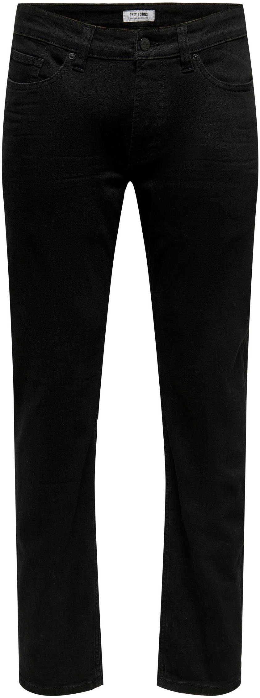 ONLY & WEFT denim black SONS Regular-fit-Jeans