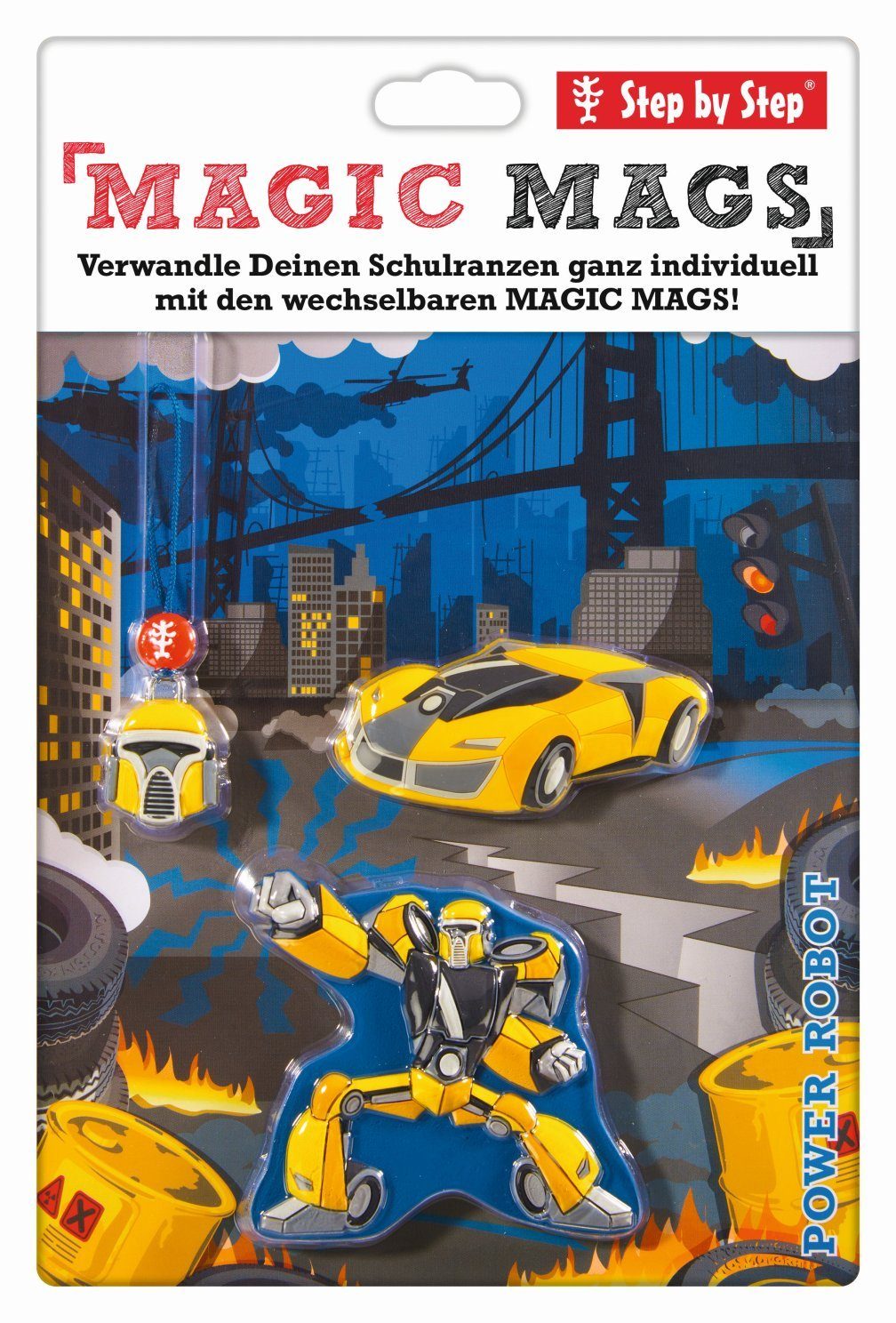 Step by Step Schulranzen Step by Step MAGIC MAGS "Power Robot Zed"