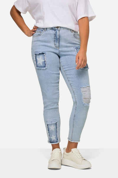 Angel of Style Regular-fit-Jeans Jeans modische Patches 5-Pocket