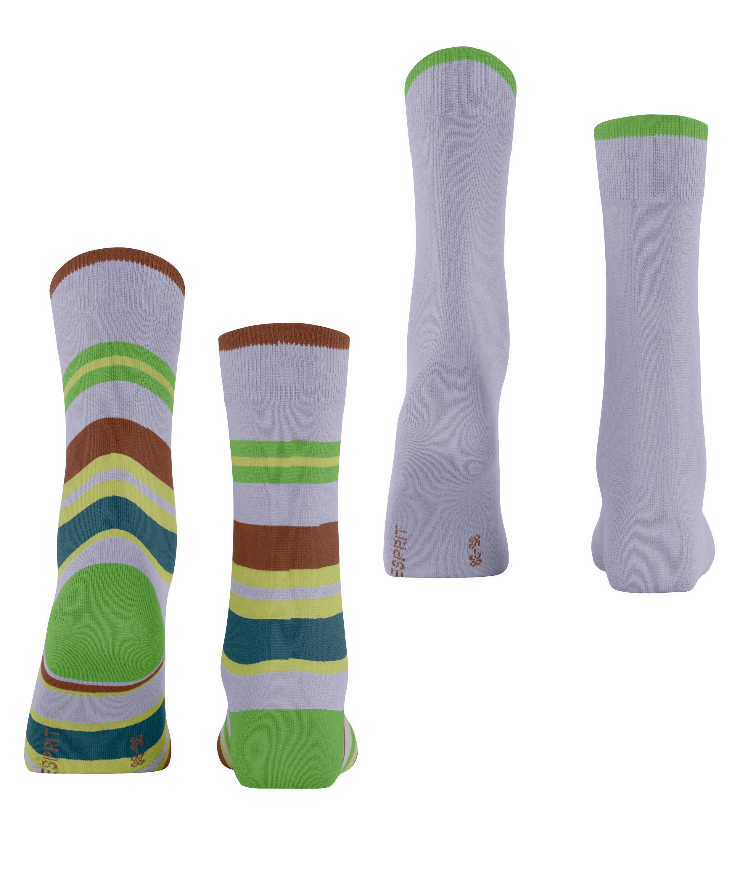 Esprit Socken Retro Stripe 2-Pack Socken (2-Paar)