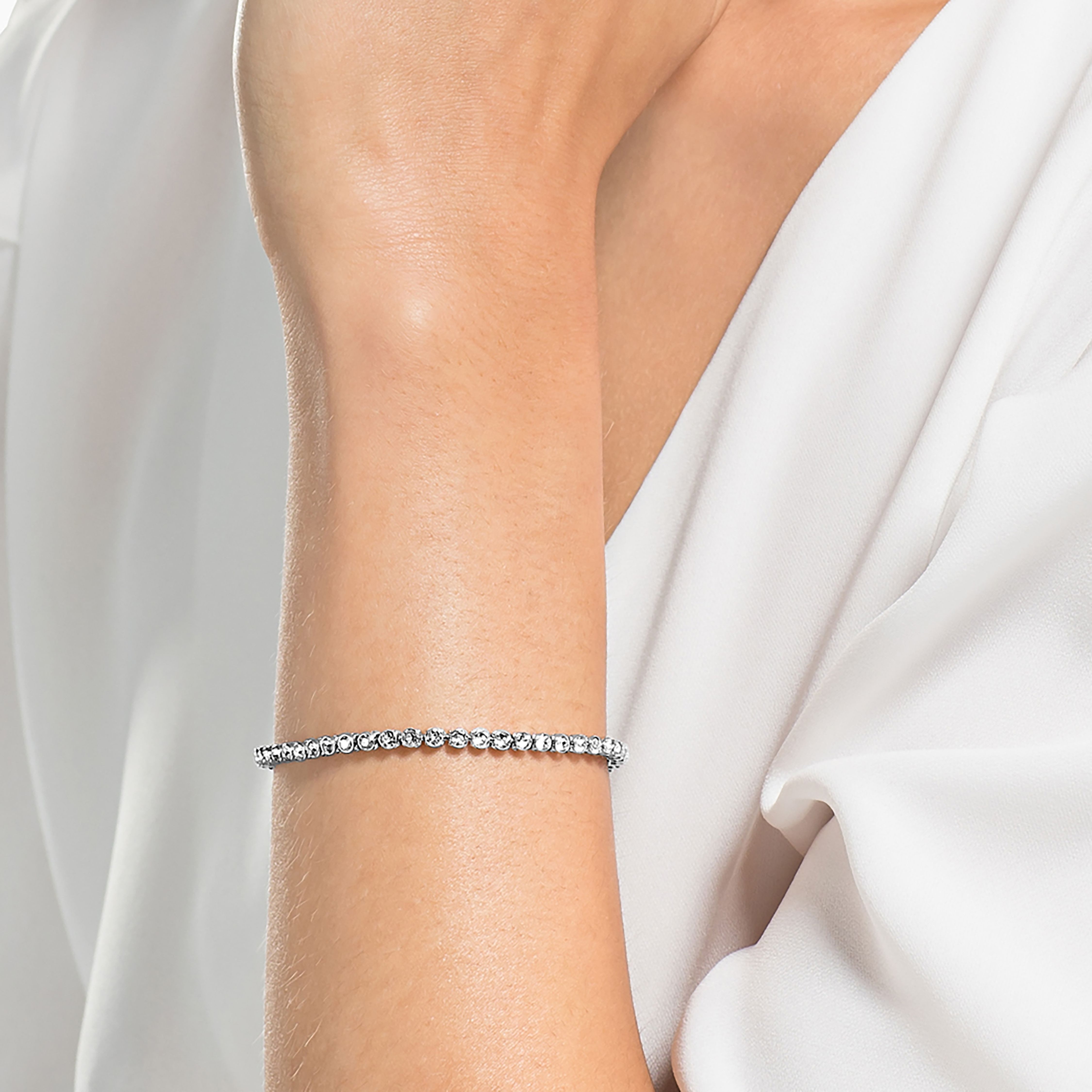 Swarovski Armkette weiß...
