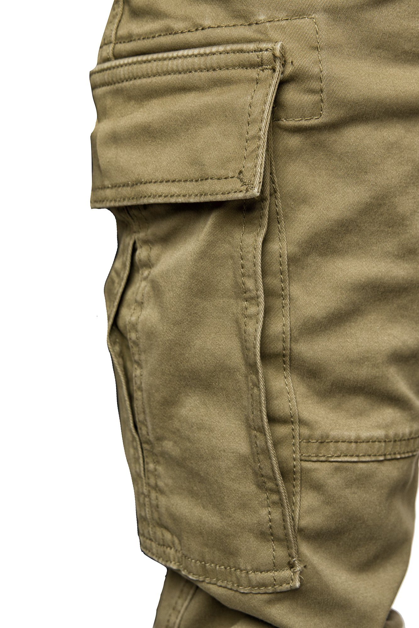 Amaci&Sons Chinohose PLANO Cargo Jogger-Chino Herren Cargo Jogger Chino Jeans Hose