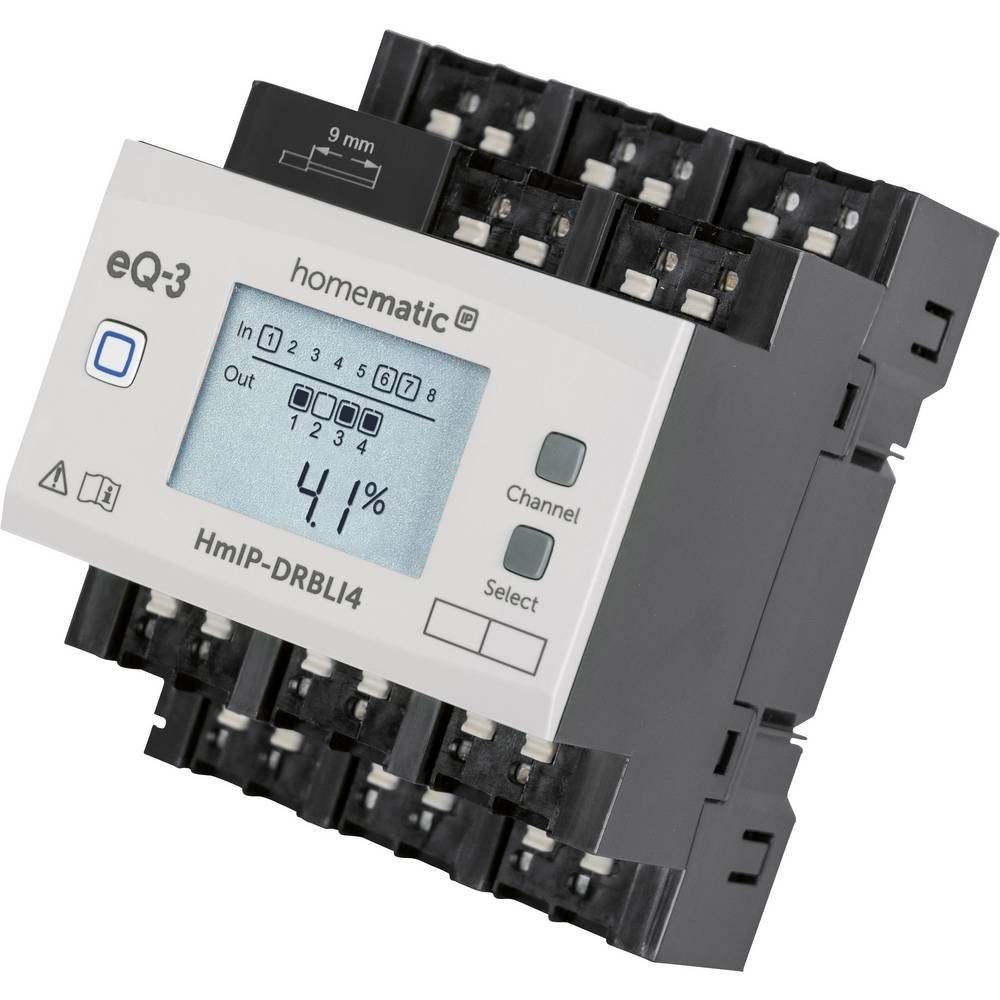 für 4-fach Homematic IP - Jalousieaktor Hutschienenmontage Smart-Home-Steuerelement