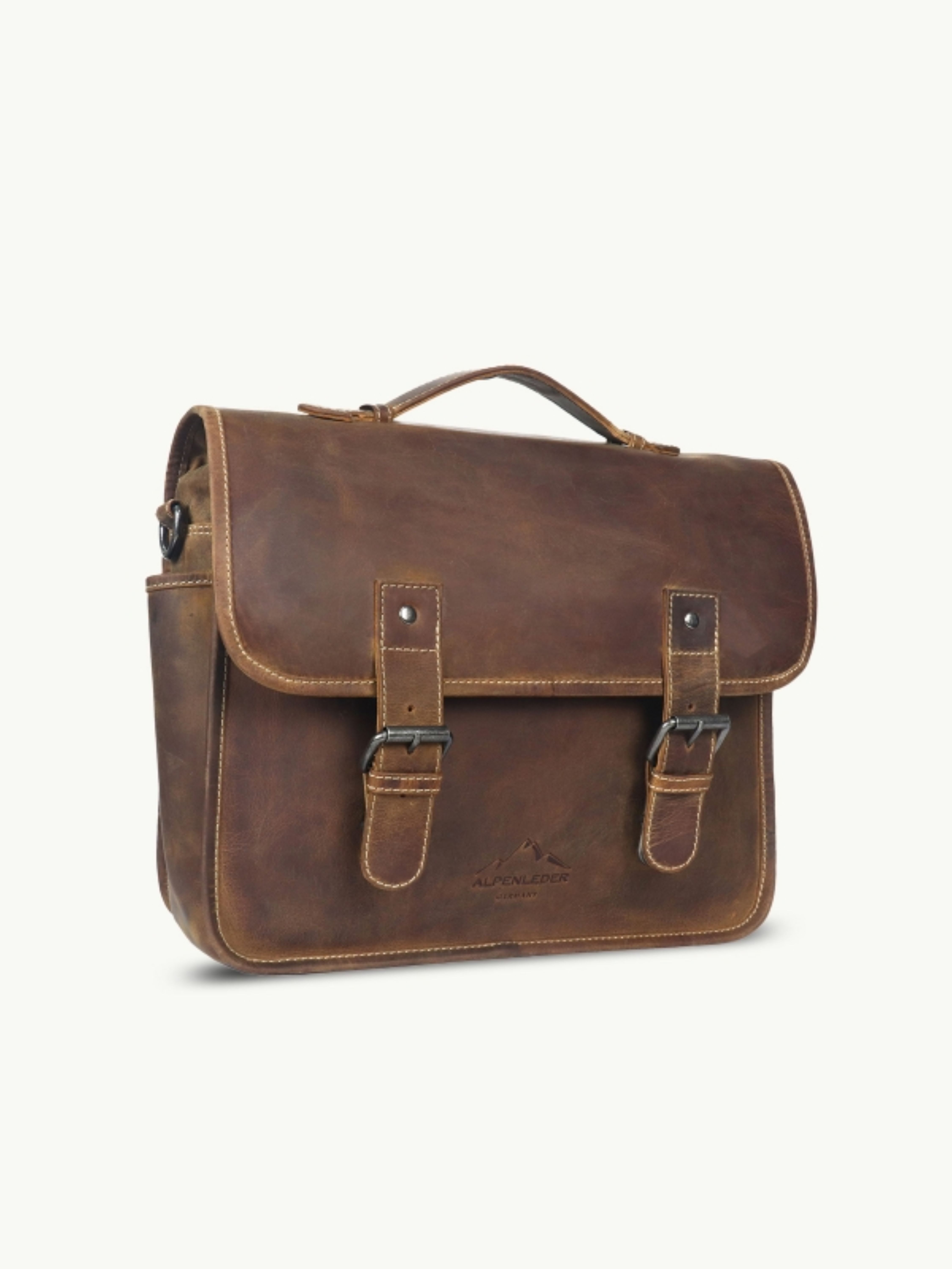 Scippis Messenger Bag Messenger Bag TOURER – Robuste Leder-Umhängetasche für Reise & Alltag