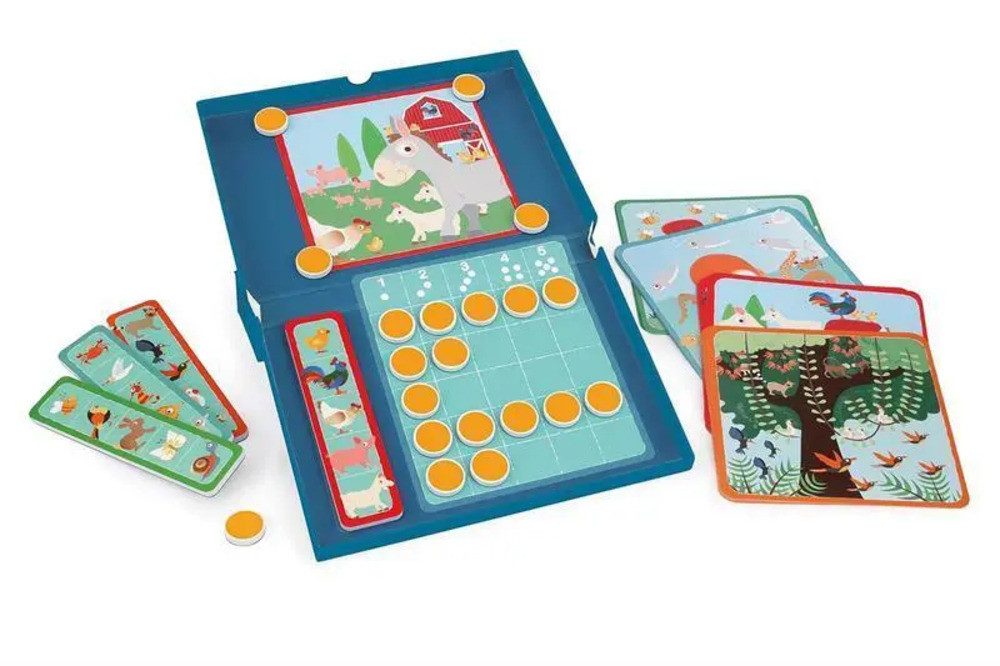 SCRATCH Spiel Magnet Lernspiel Tiere Zahlen (Kinderspiel)