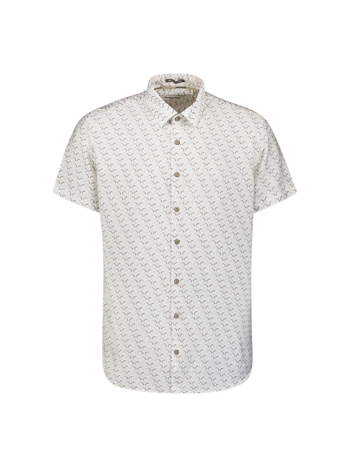 NO EXCESS Kurzarmhemd Shirt Short Sleeve Allover Printed 010