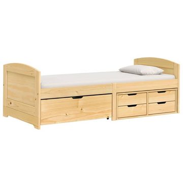 vidaXL Bett Tagesbett mit 5 Schubladen IRUN 90x200 cm Massivholz Kiefer