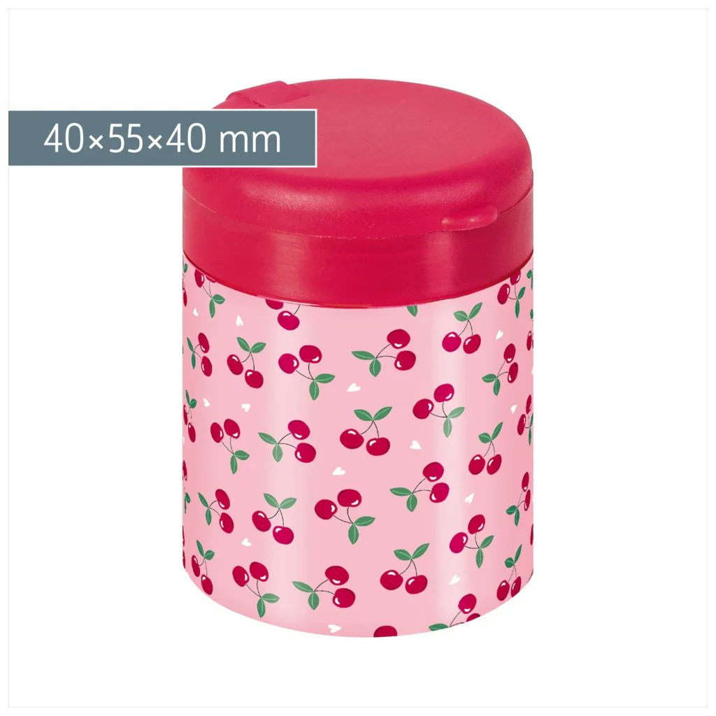 BRUNNEN Anspitzer BRUNNEN Dosenspitzer Fruity Love Metalldoppelspitzer rosa