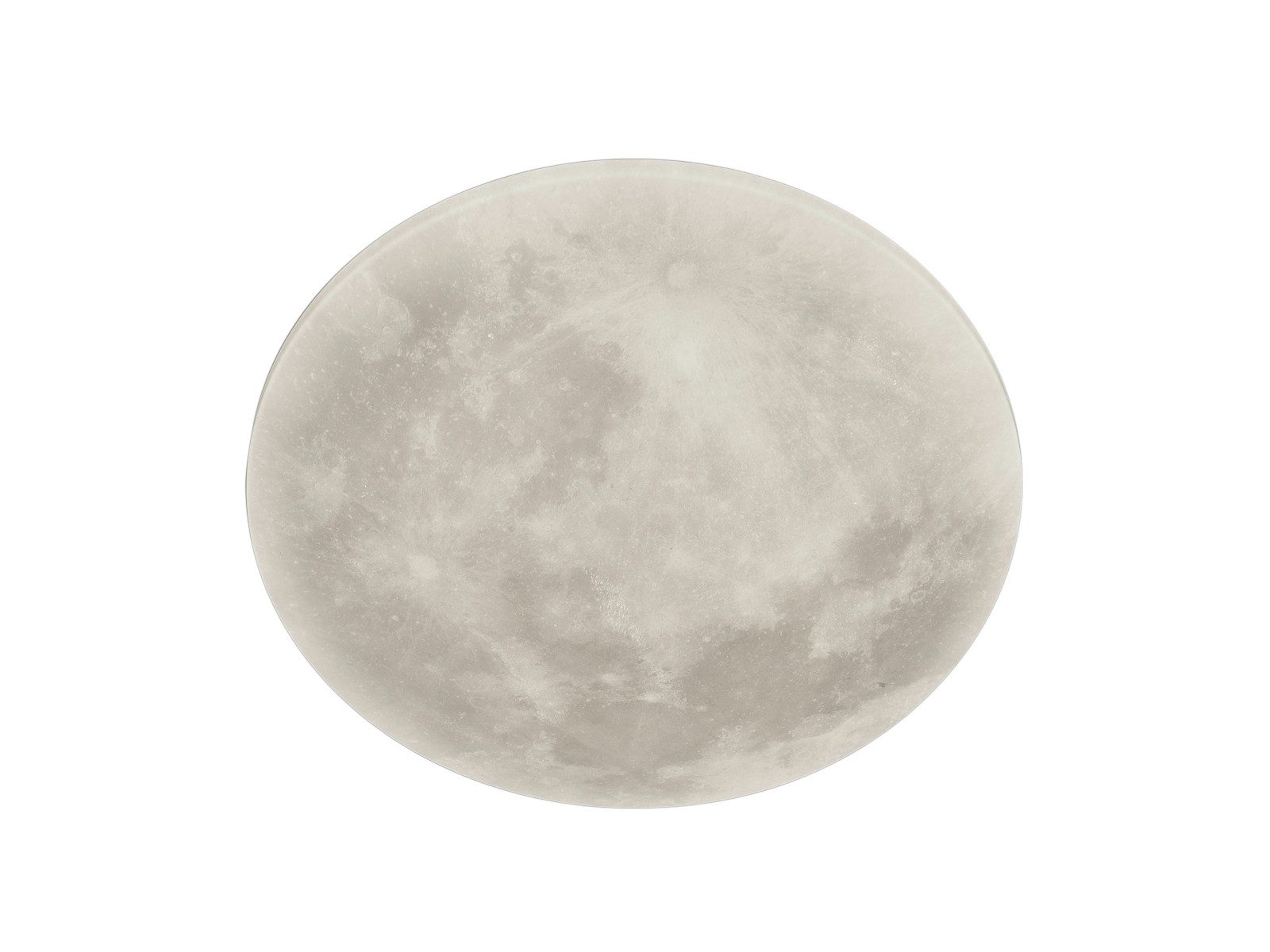 TRIO Leuchten LED Deckenleuchte mit einstellbaren Mondphasen Ø 40cm, dimmbar, LED fest integriert, Warmweiß, Mond-Lampe mit Fernbedienung, Deckenlampe Schlafzimmer & Jungendzimmer