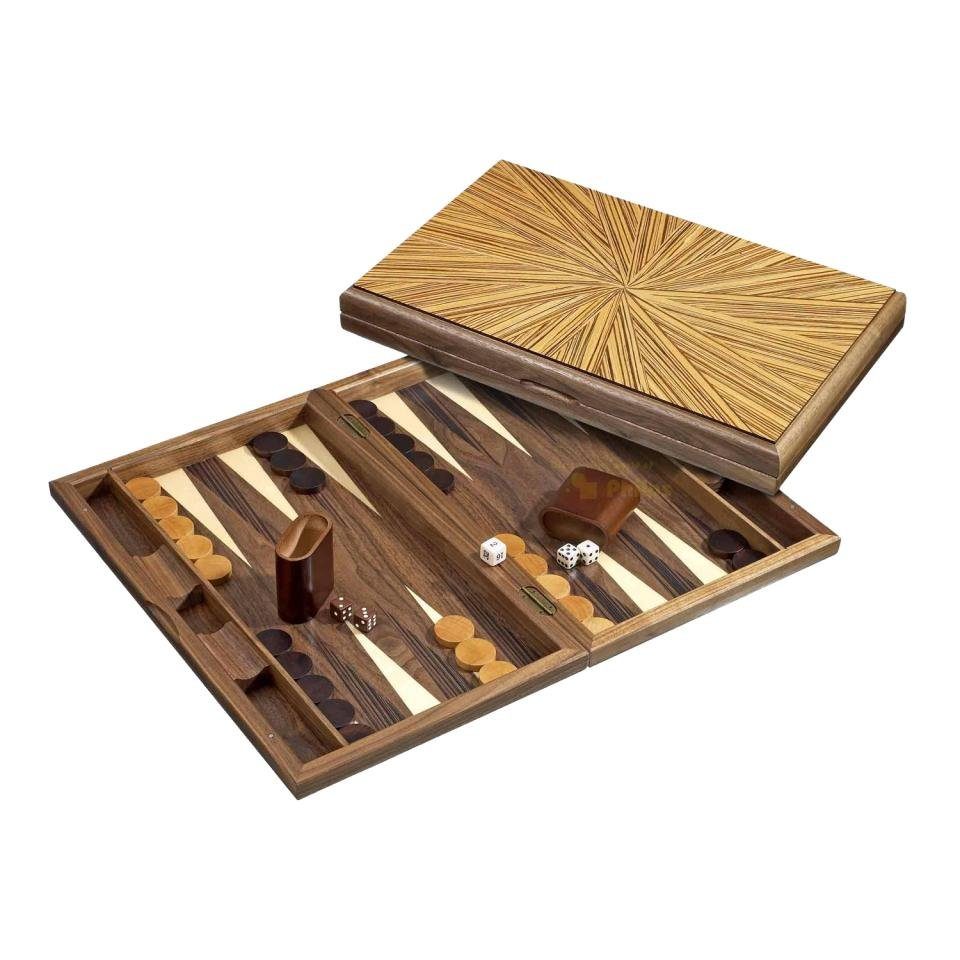 Philos Spiel, Backgammon - Kassette - Kosmas - Holz - gross