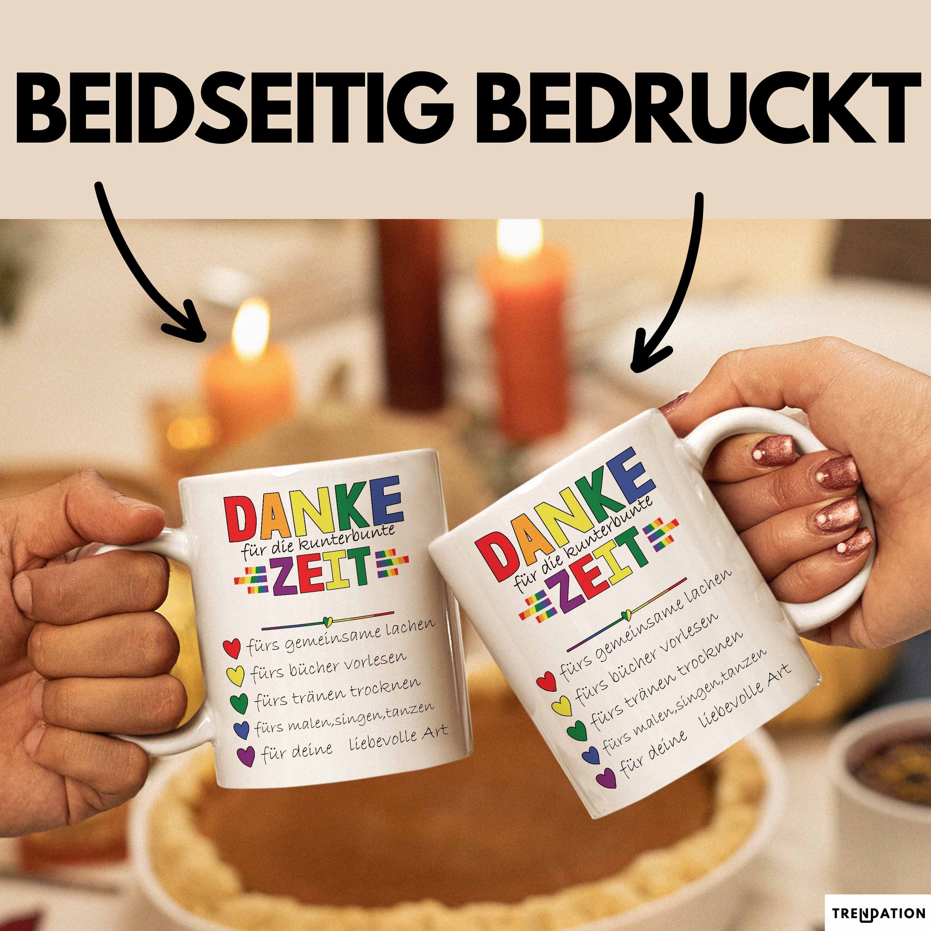 Trendation Tasse Erzieherin Abschiedsgeschenk Tasse Abschied Kindergarten Geschenkidee