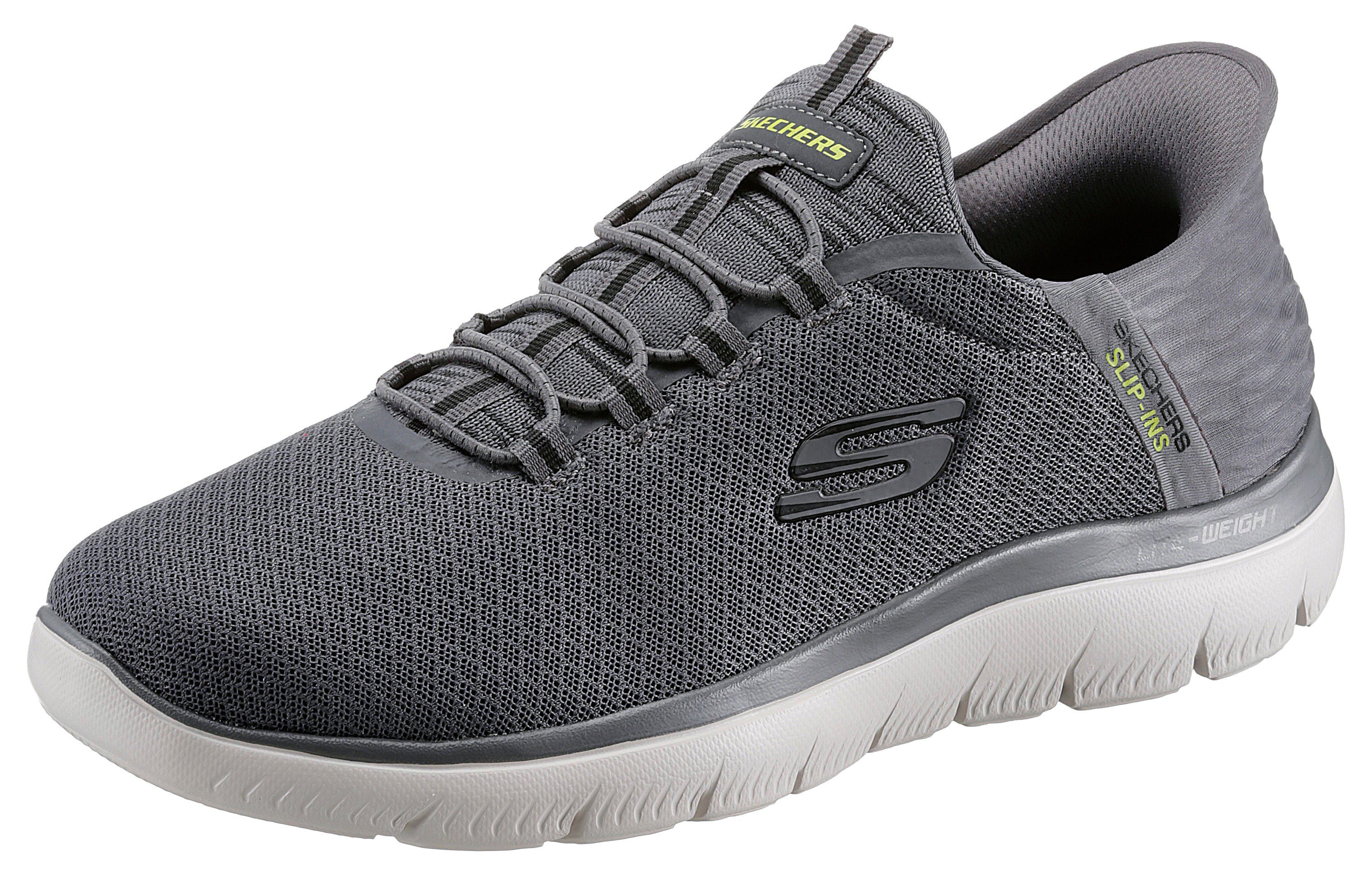 Skechers SUMMITS-HIGH RANGE Slip-On Sneaker, Freizeitschuh mit Slip Ins-Fersenpart für einen leichten Einstieg
