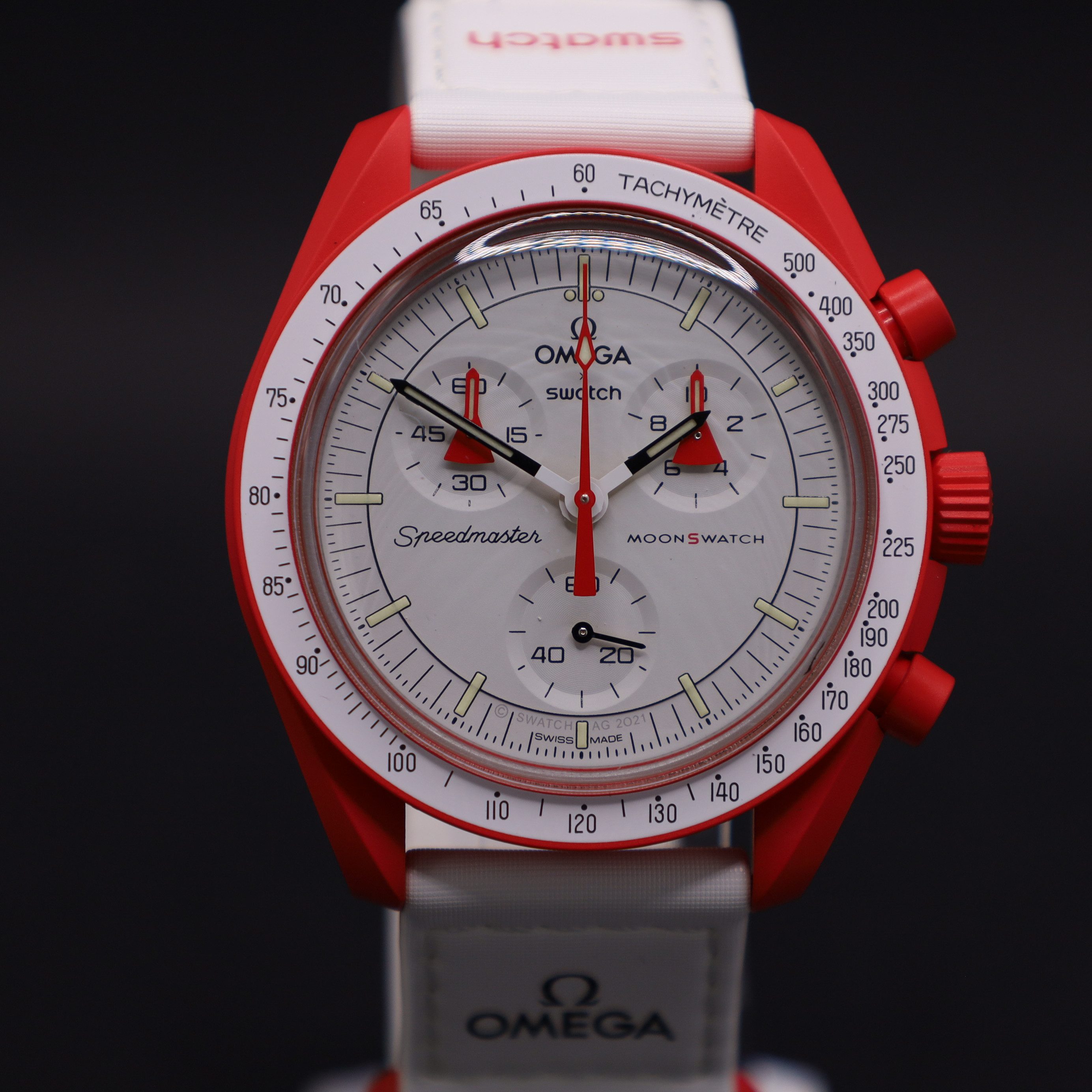 Swatch Chronograph Omega Swatch Bioceramic Moonswatch Mission To Mars günstig online kaufen