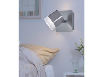 meineWunschleuchte LED Wandstrahler, LED fest integriert, Warmweiß, innen, 2er-SET kleine Wandlampe für Treppenhaus & Bett, Höhe 11cm