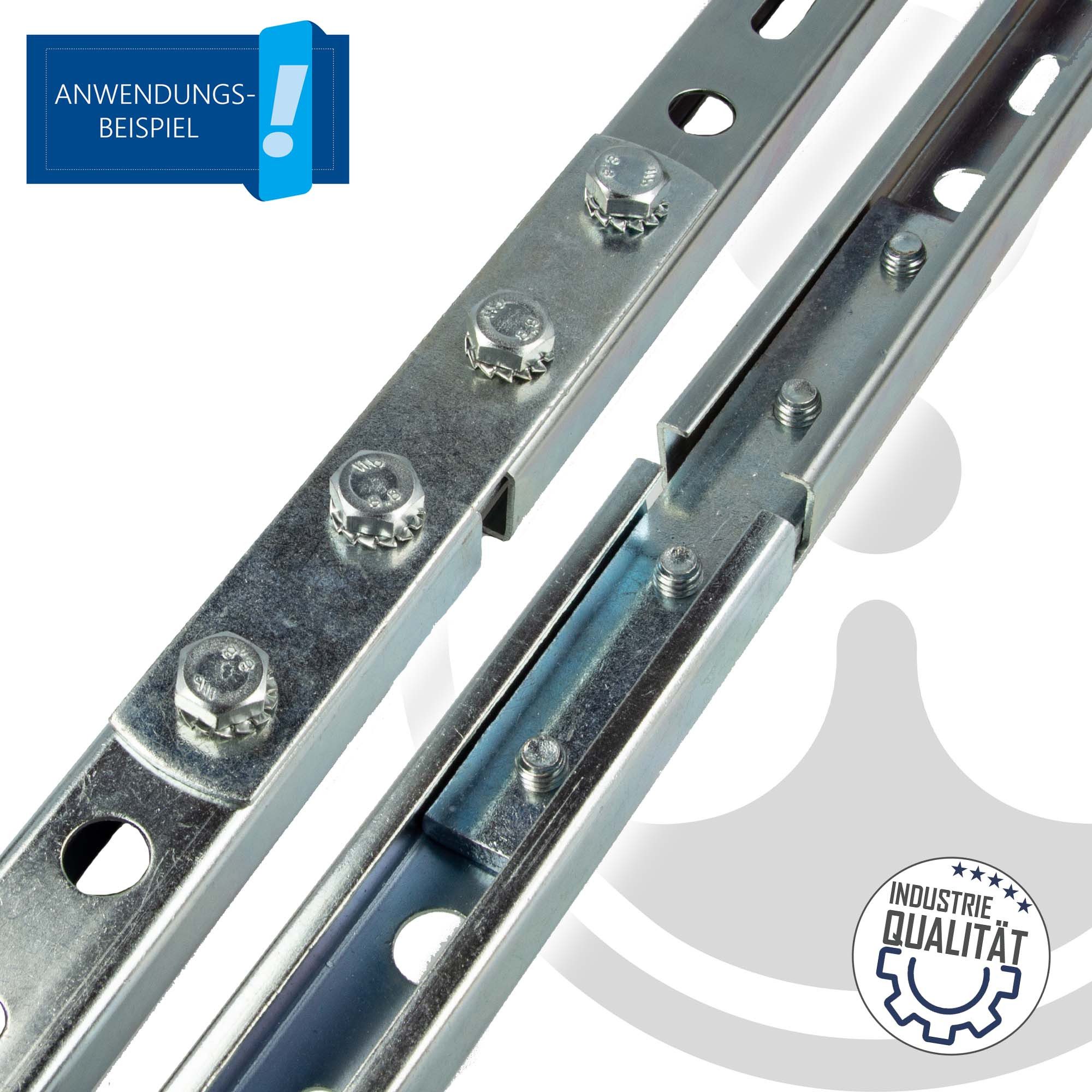 tecuro Schienensystem-Verbinder Schienenverbinder für Montageschiene, Lochschiene, Profilschiene