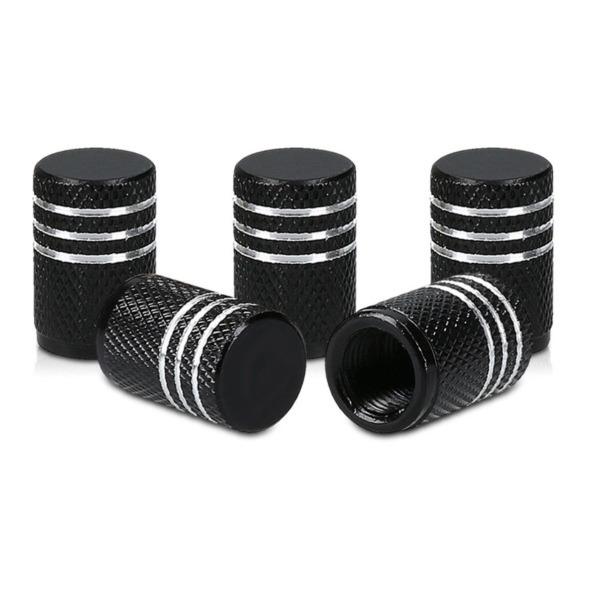 kwmobile Etui 5x Auto Ventilkappen Abdeckung, Schraderventil Metall Kappen günstig online kaufen