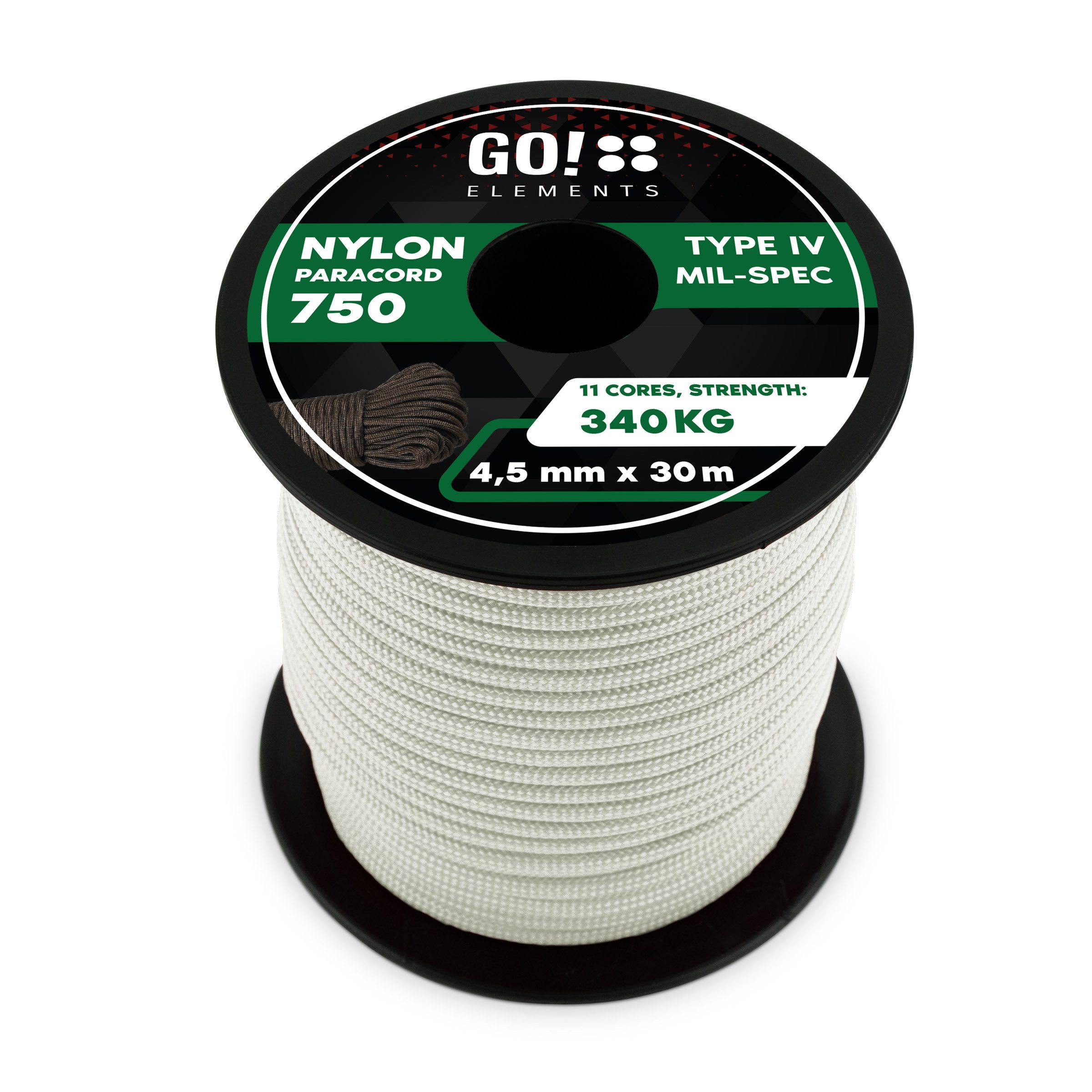 GO!elements Paracord 750 - 4,5mm Seil