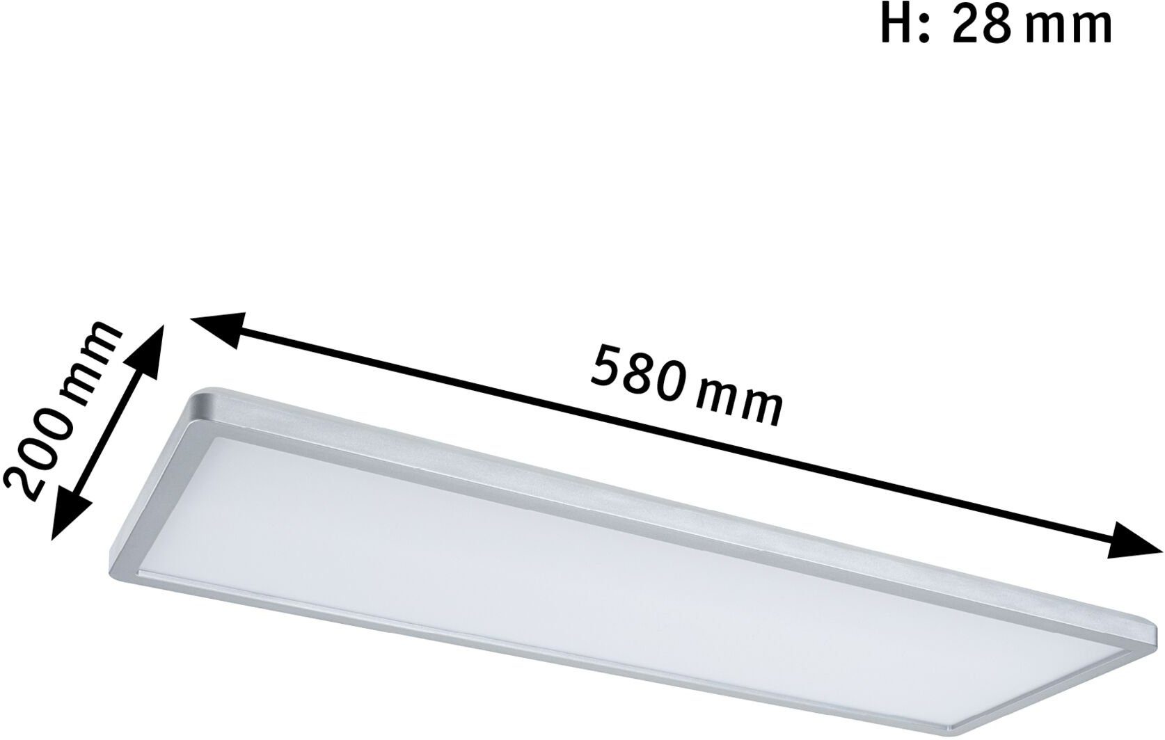 Shine, Atria Neutralweiß LED Panel fest LED Paulmann integriert,
