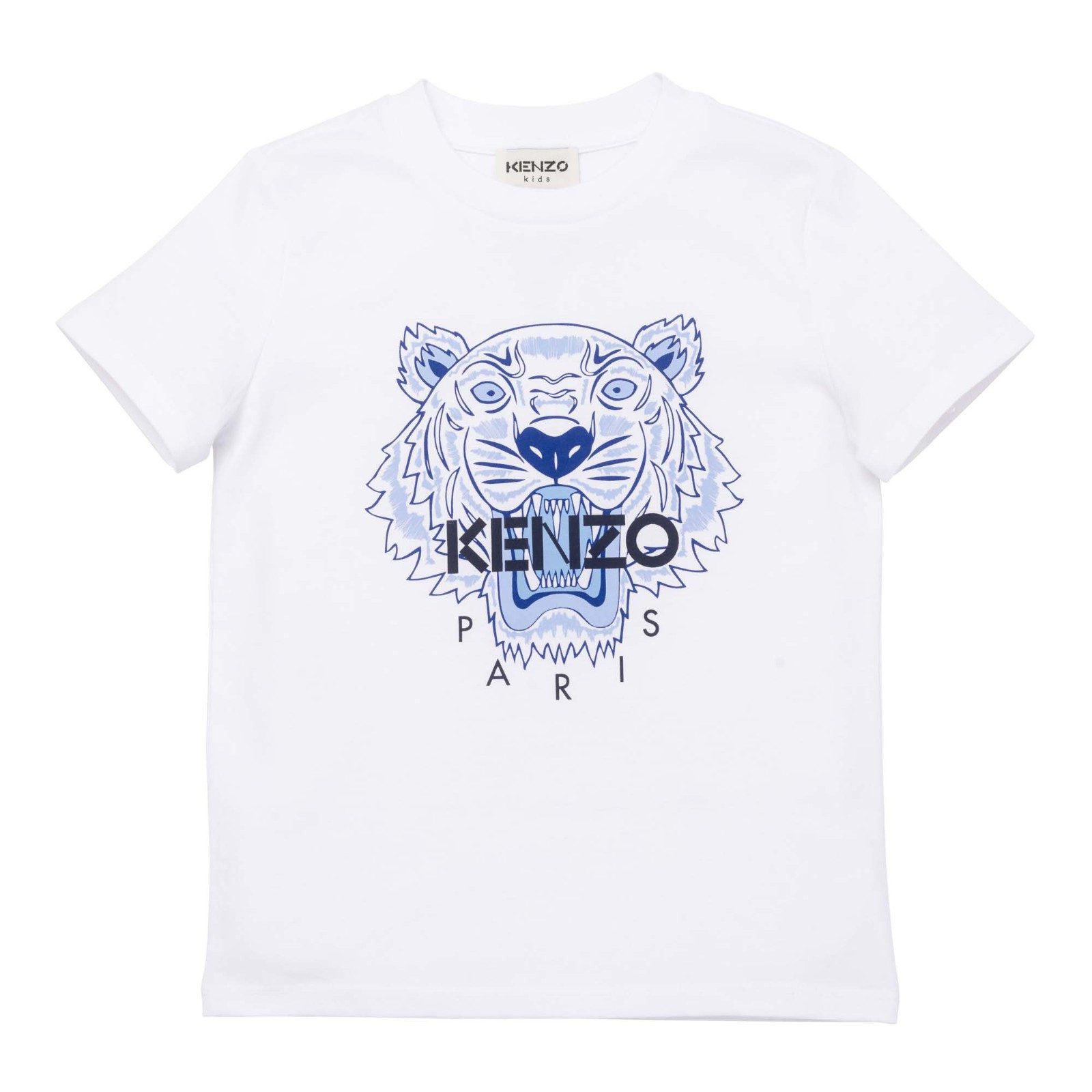 KENZO Print-Shirt Kenzo T-Shirt weiß blau Jungen Tiger