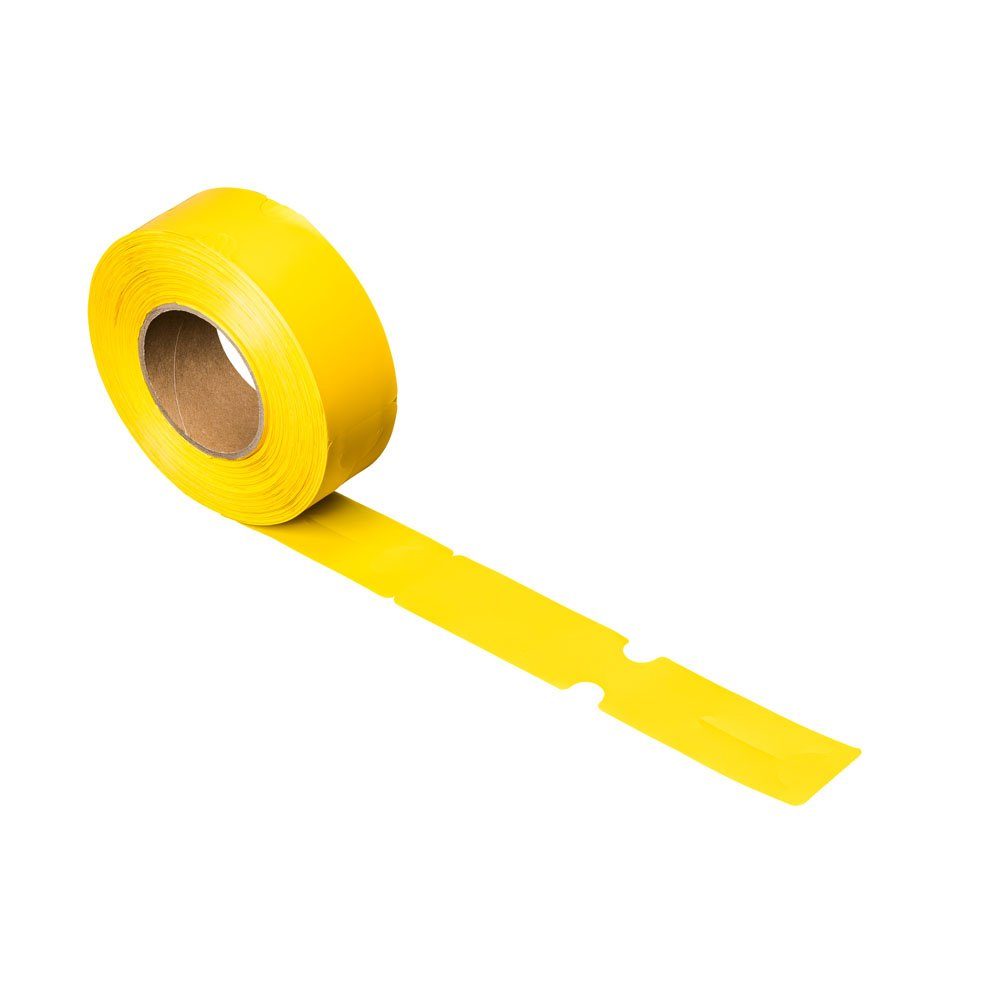 Logiplast Etikettenrolle Schlaufenetiketten 248 x 50 mm - 1000 Stück, Lebensmittelunbedenklich, wasserfest, beidseitig bedruckbar