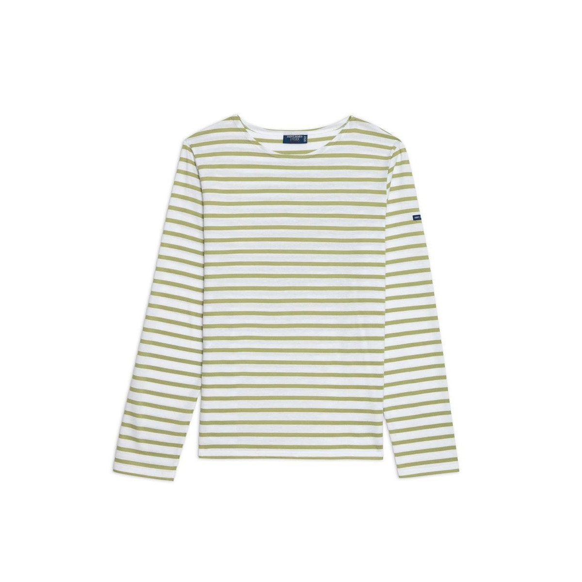 Saint James Langarmshirt 9858 Unisex Shirt Minquiers Modern mit Streifen aus Baumwolle