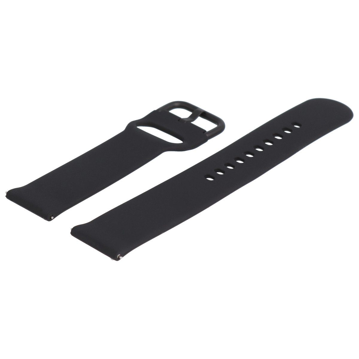 MARBURGER Uhrenarmband 20mm Silikon Fitness Smartwatch XL Extra Lang Schwar günstig online kaufen