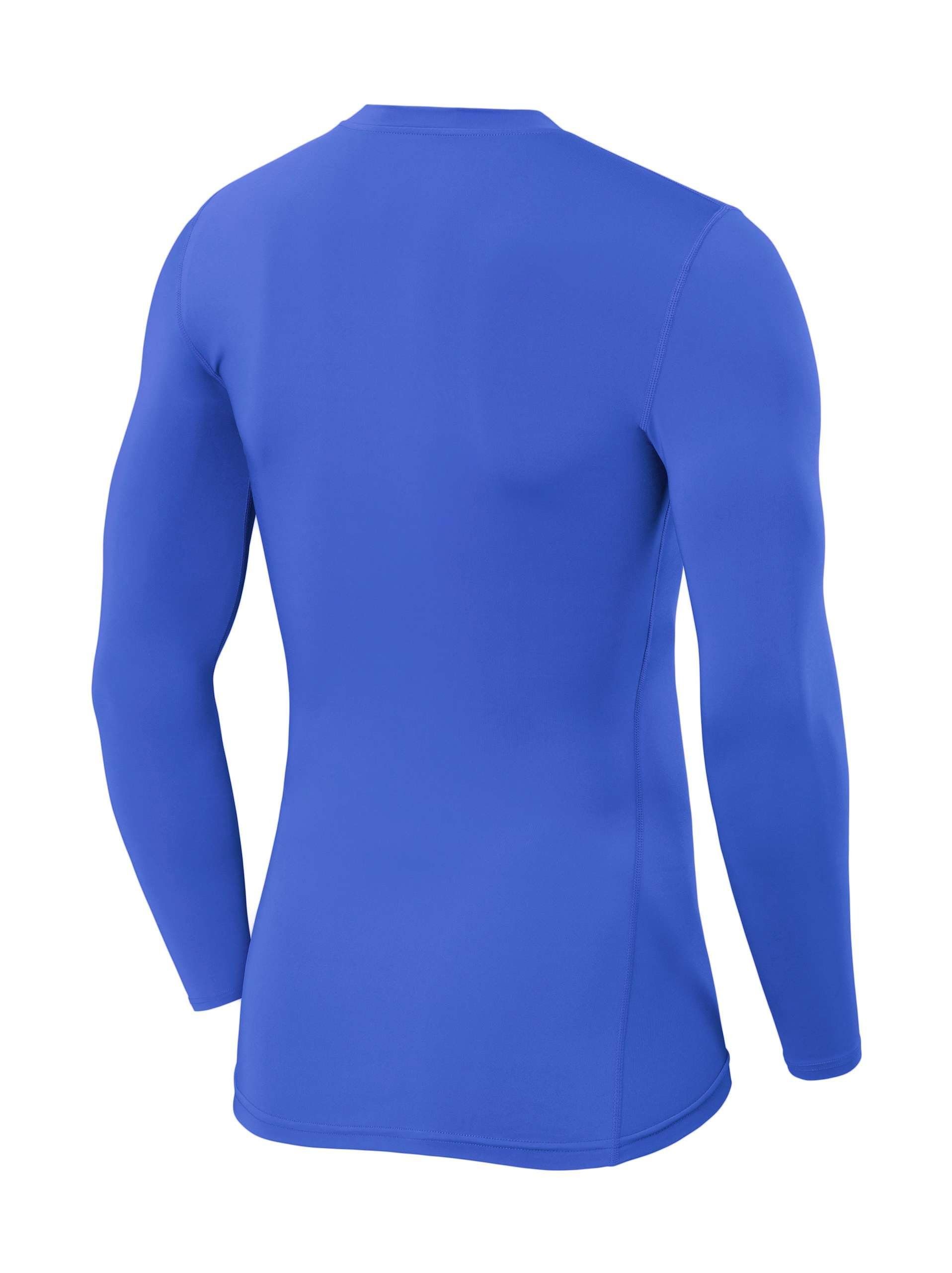 PowerLayer Shirt Rundhalsausschnitt Langarmshirt Blau Herren POWERLAYER XS Kompressions