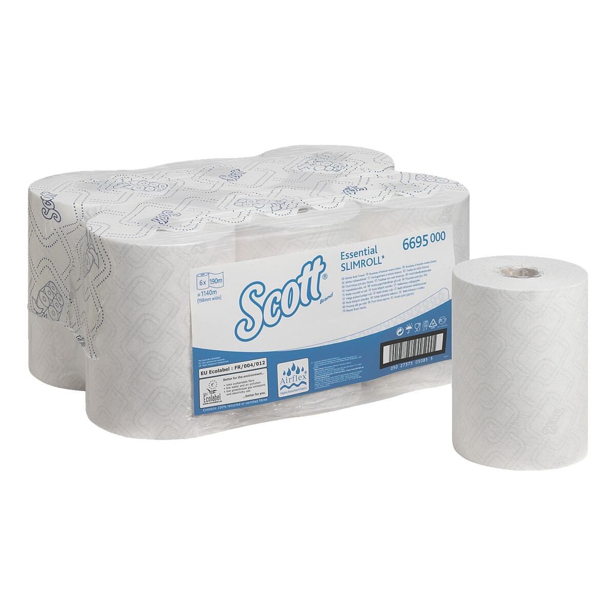 Scott Papierhandtuch Essential Slimroll (6-St), Endlosrolle à 190 m (760 Blatt)