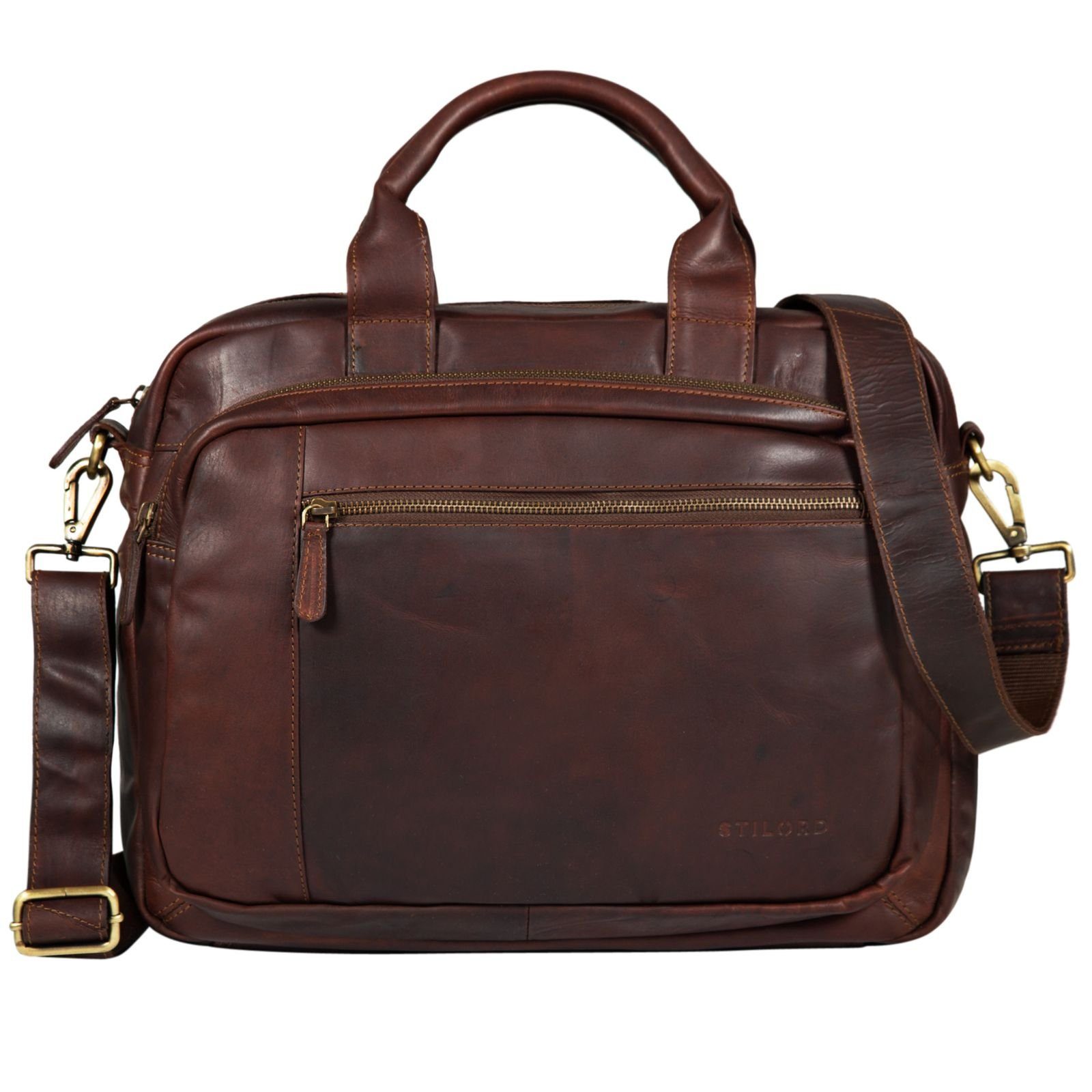 STILORD Aktentasche Businesstasche Leder Groß