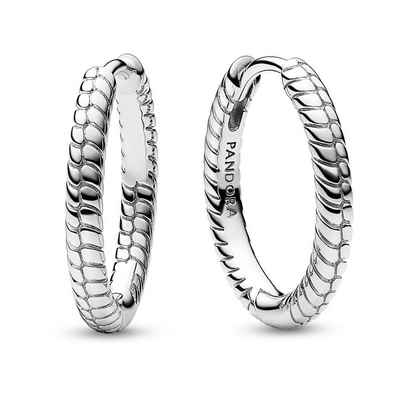 Pandora Paar Creolen Sterlingsilber Damen Creolen, Moments-Kollektion PANDORA