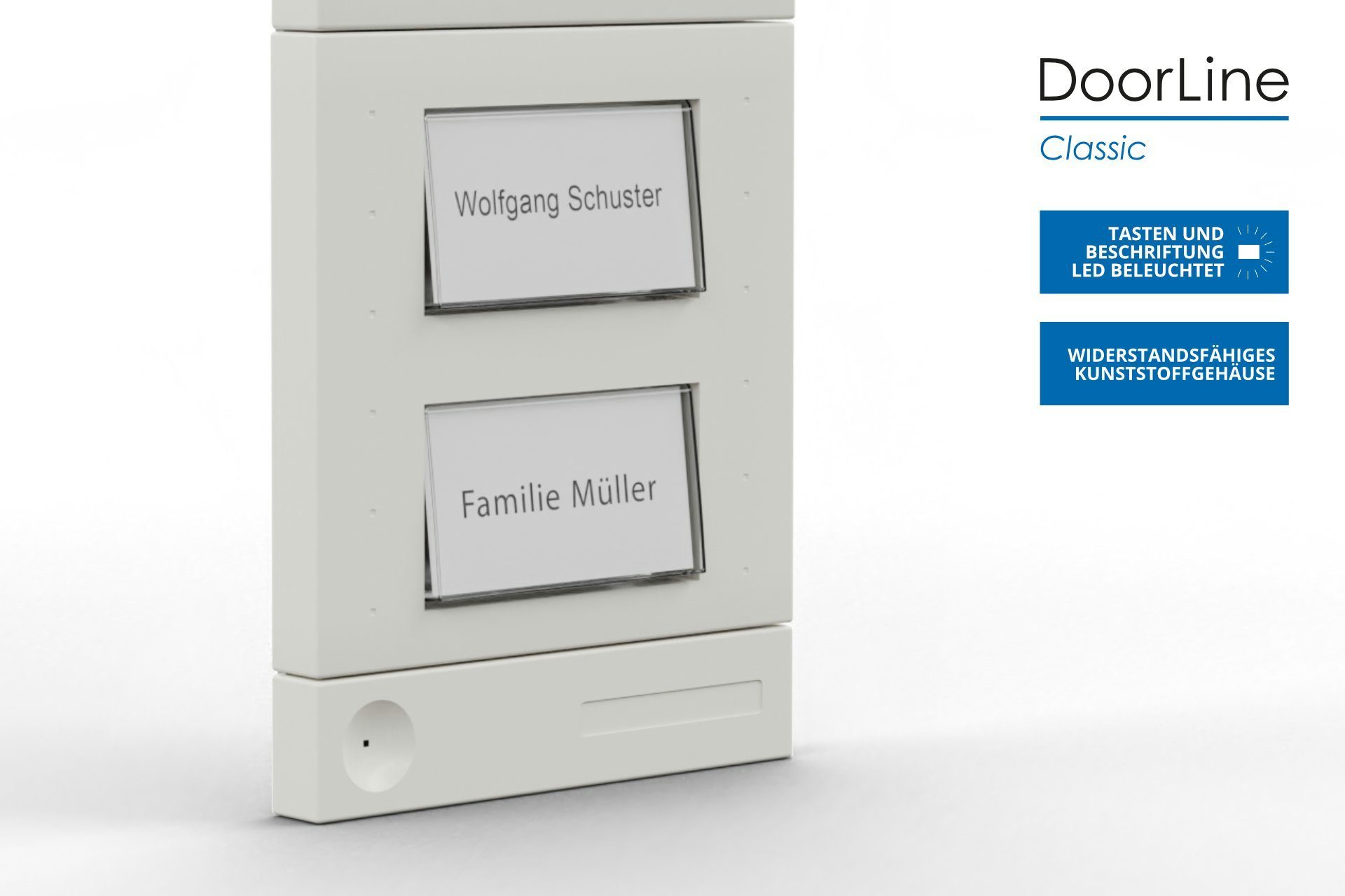 DoorLine Classic Smart Home Türklingel auf´s Anthrazit Weiterentwicklung T01/02) Telefon, (direkt